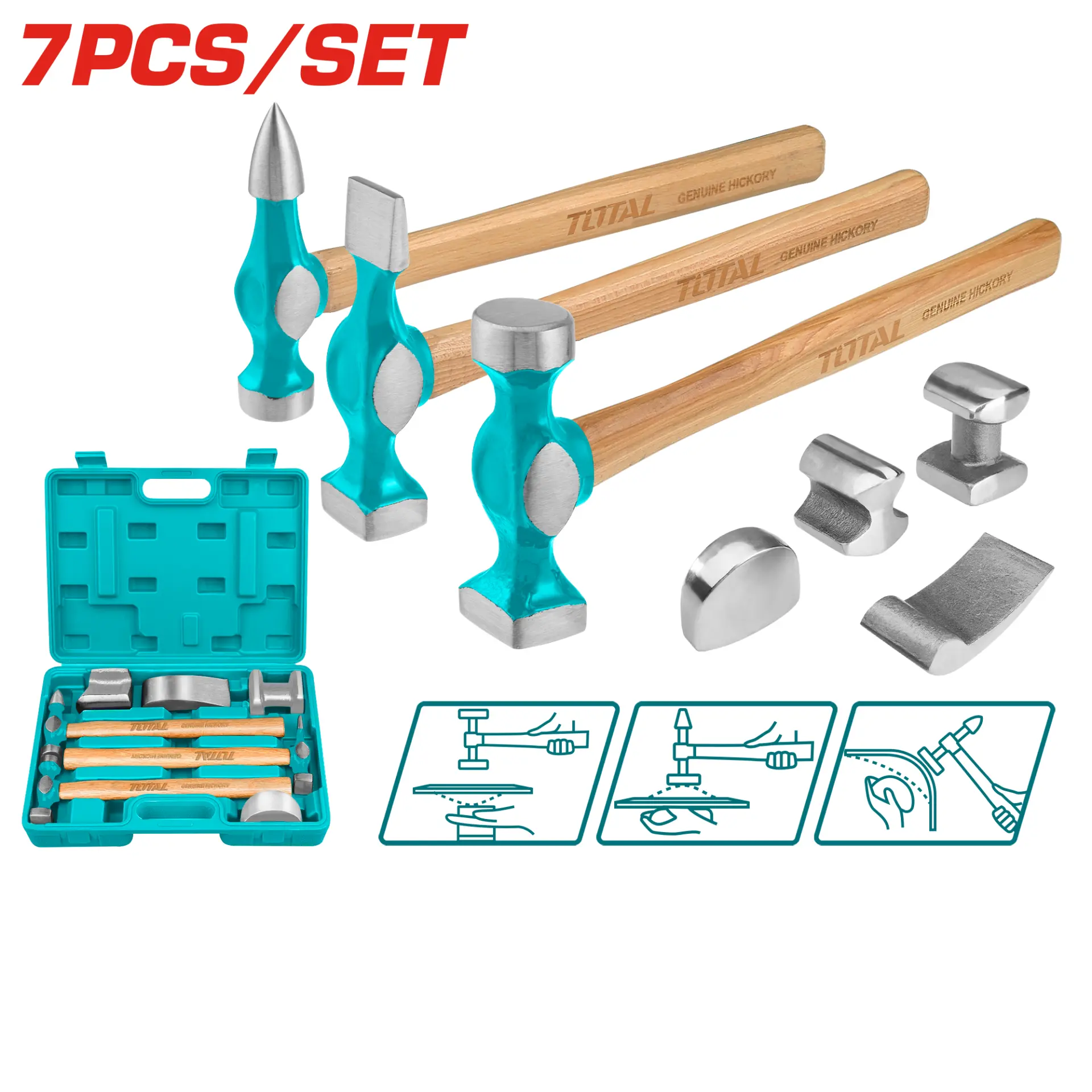 Body And Fender Hammer 7 Pcs Set TBAFO712