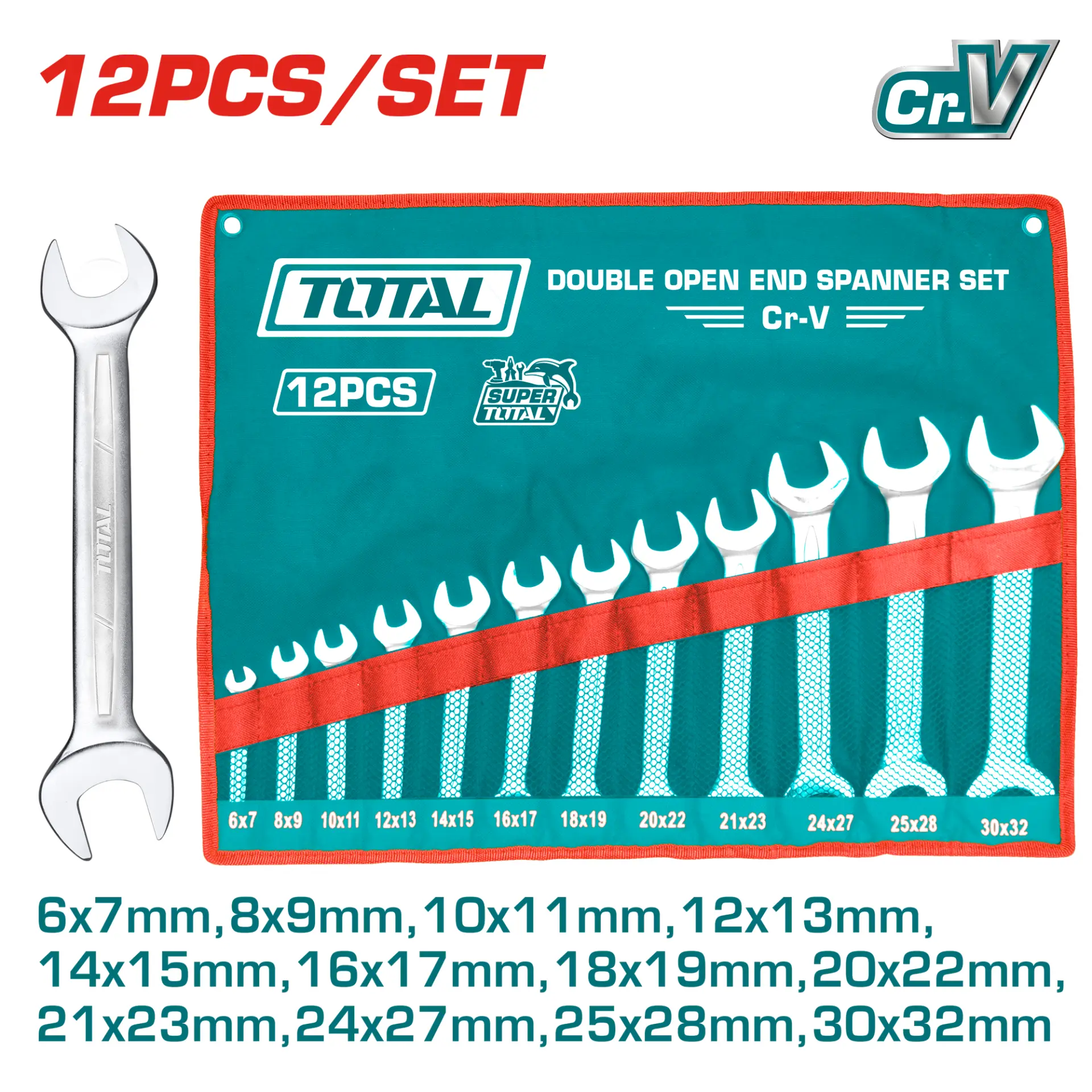 double open end spanner 12 Pcs set THT1023121