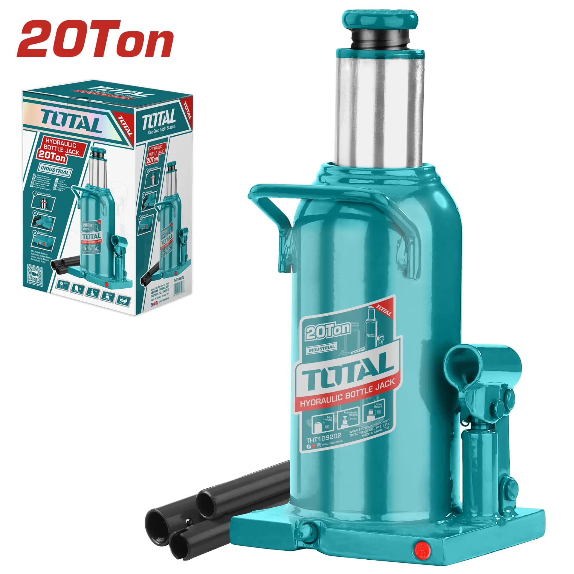 Hydraulic bottle jack 20ton THT109202