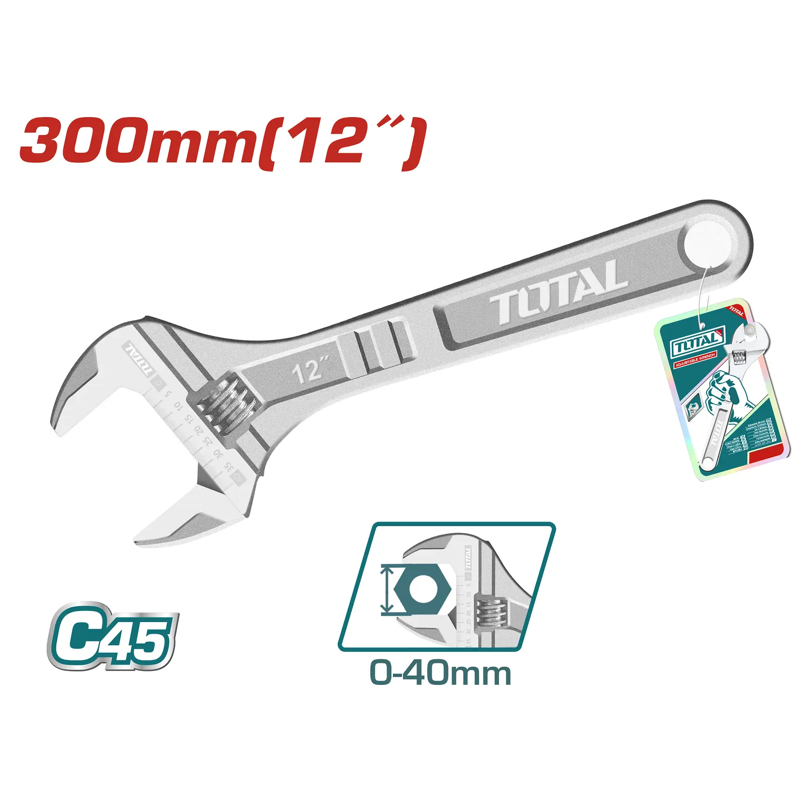 Adjustable wrench 12" THT1010123