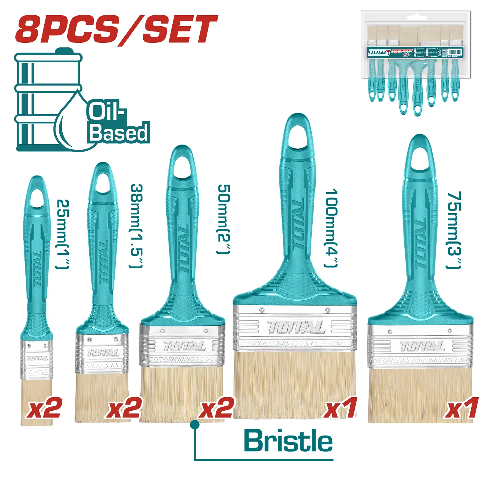 paint brush 8 Pcs set THT8450801