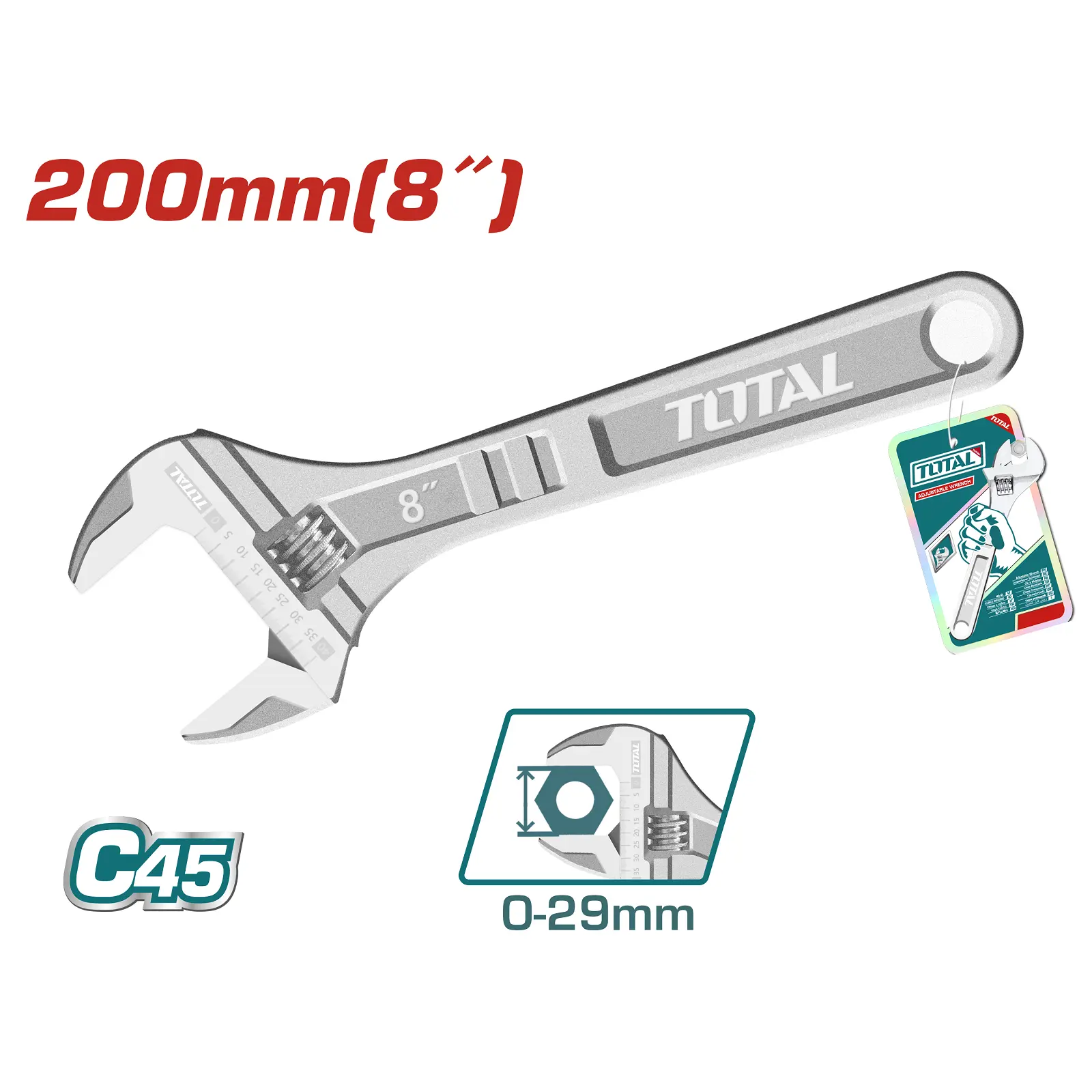 Adjustable wrench 8" THT101083