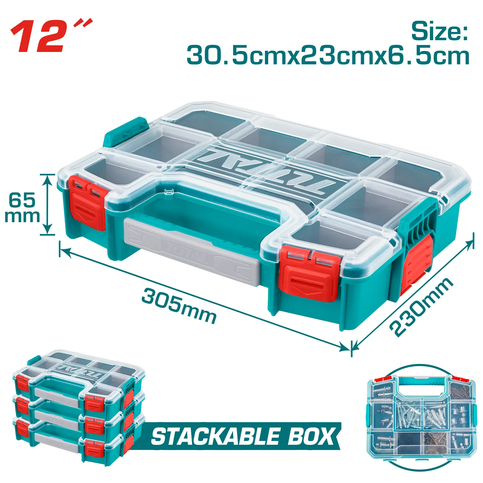 Plastic Organizer 12" TPBX1121