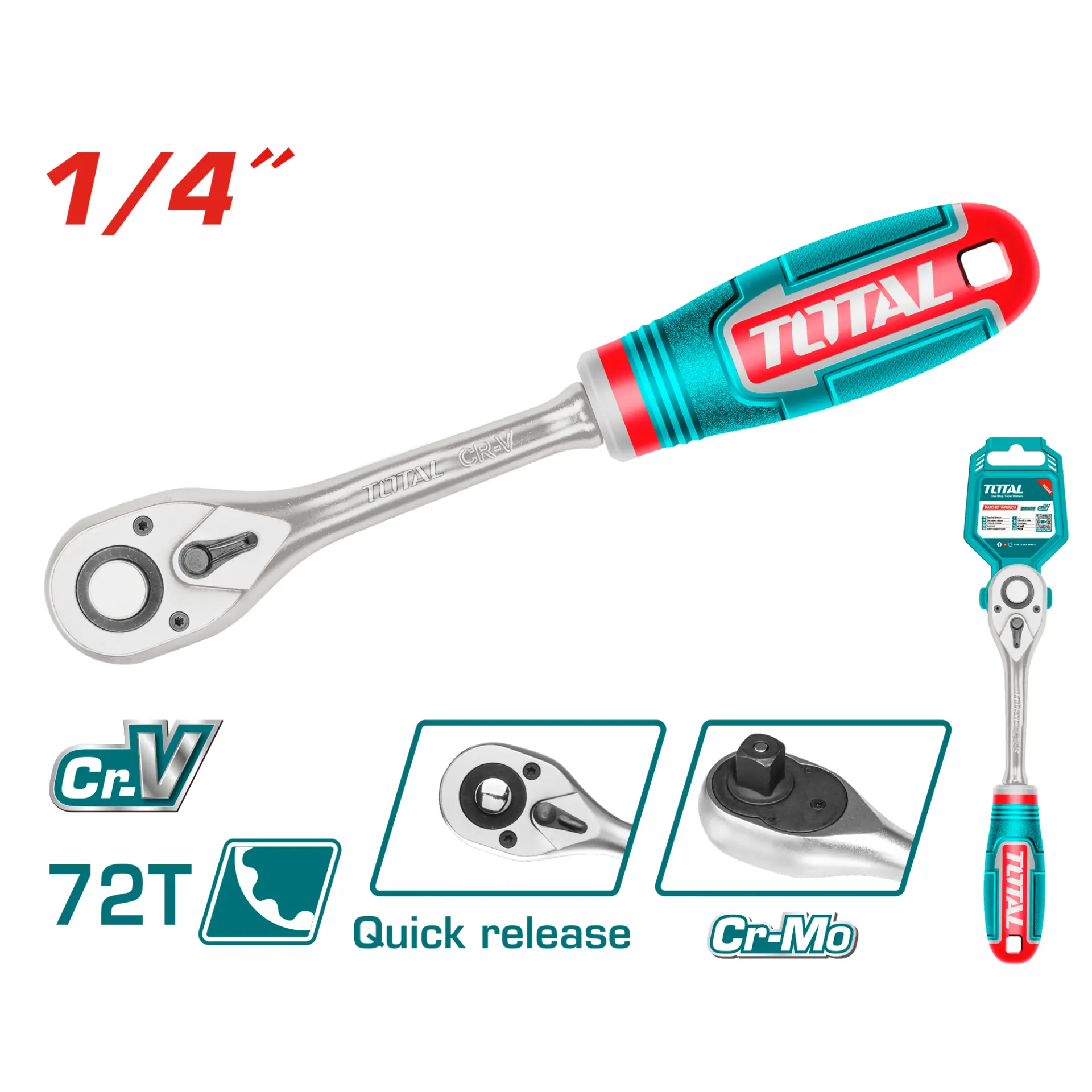 Ratchet wrench 1/4" THT106146