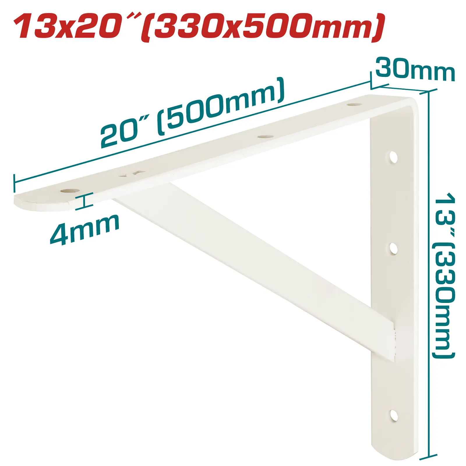 Heavy Duty Shelf Brackets 13*20” THDSB1320