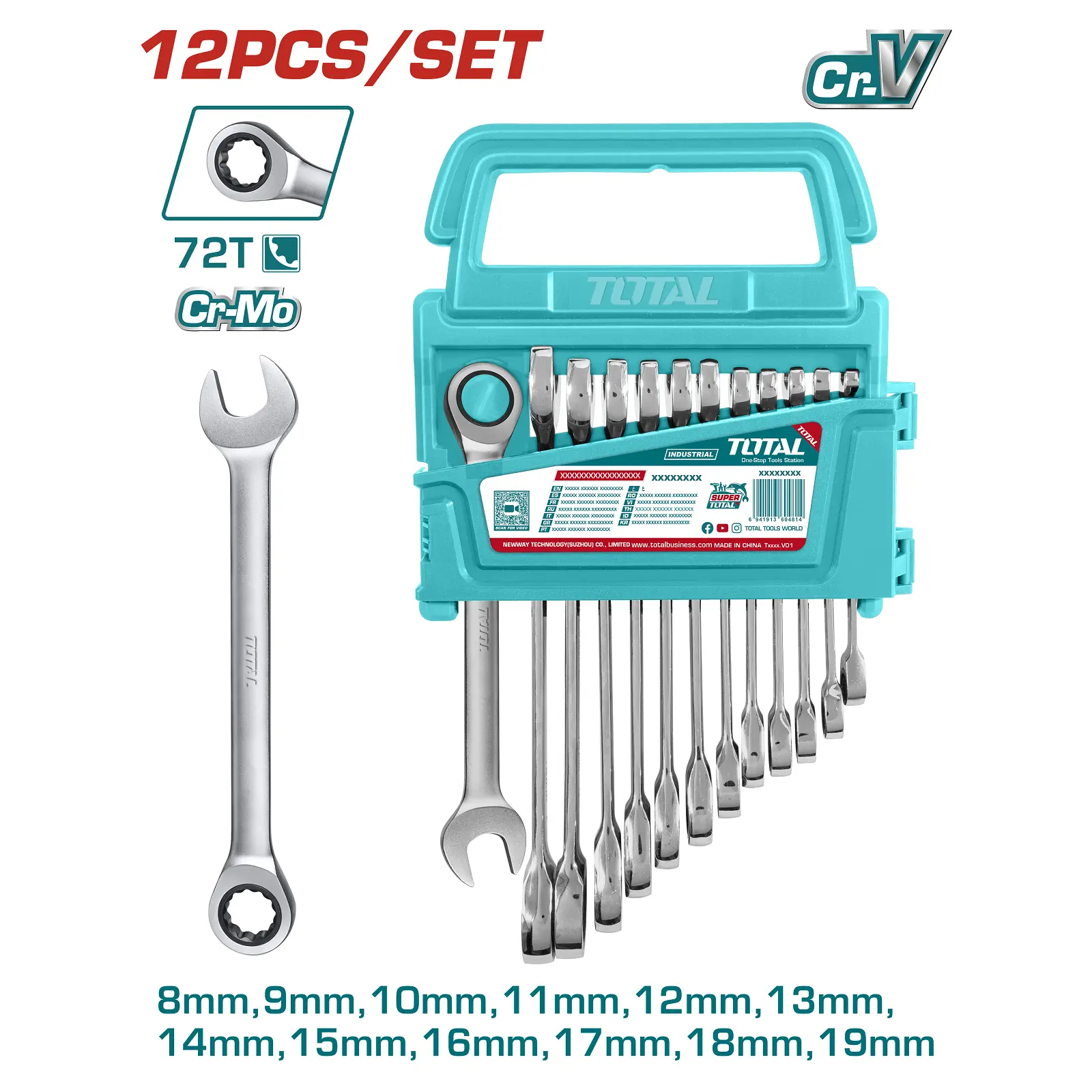 ratchet spanner 12 Pcs set THT102RK0126