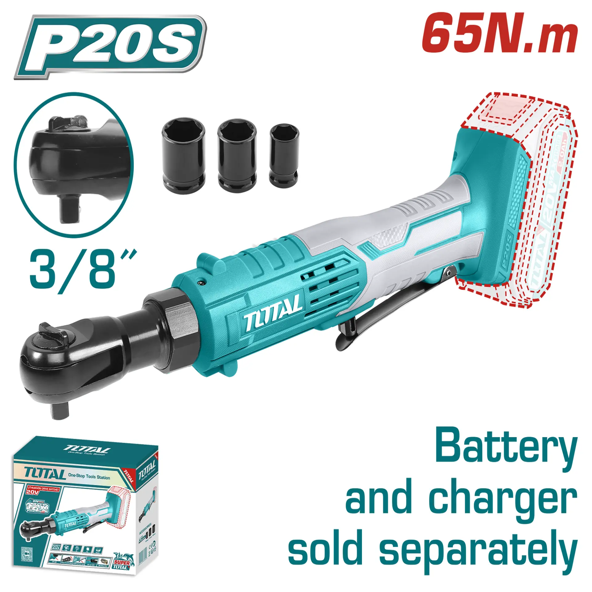 Cordless drive ratchet 20V TDRLI2060151