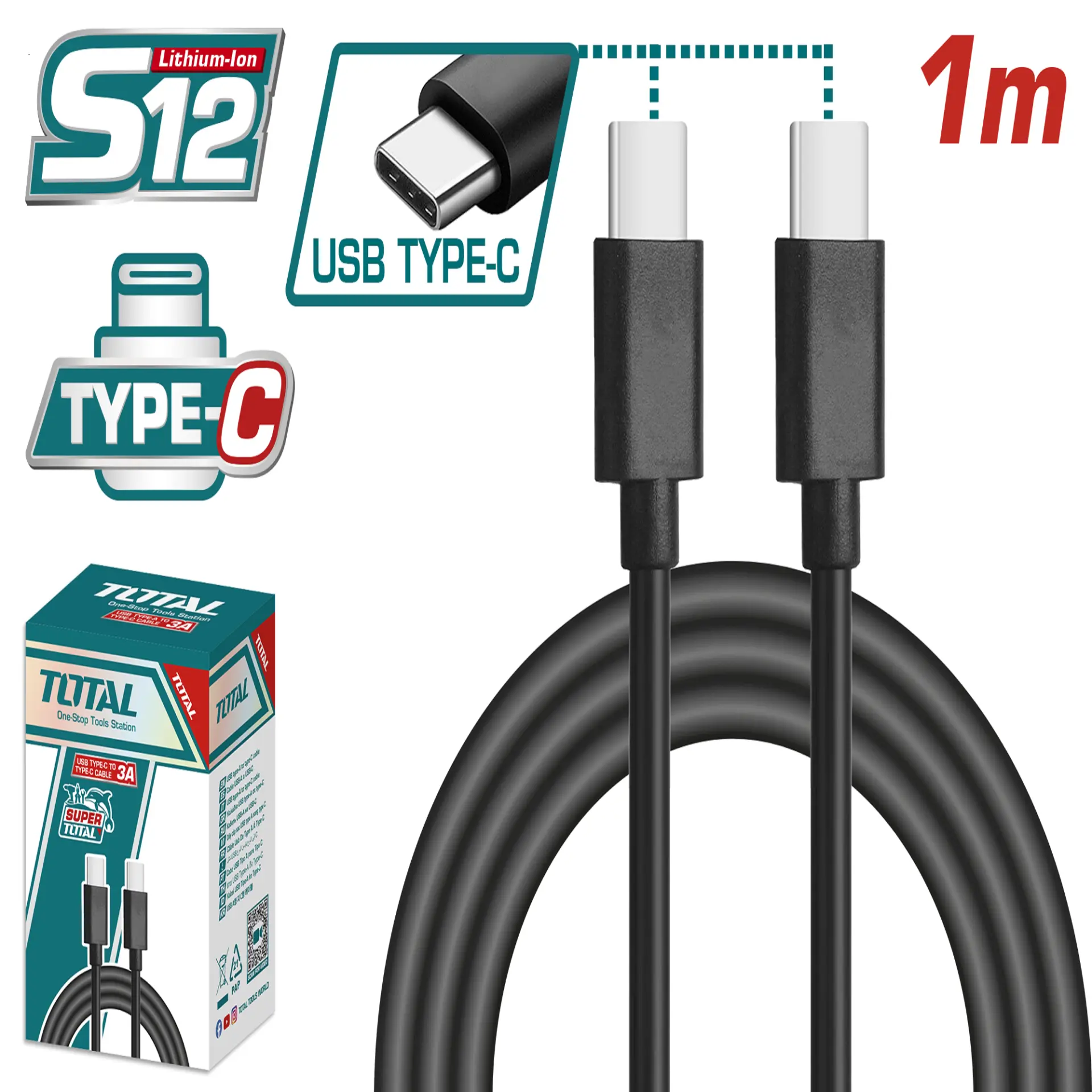 USB type-C to type-C cable TIUCC02