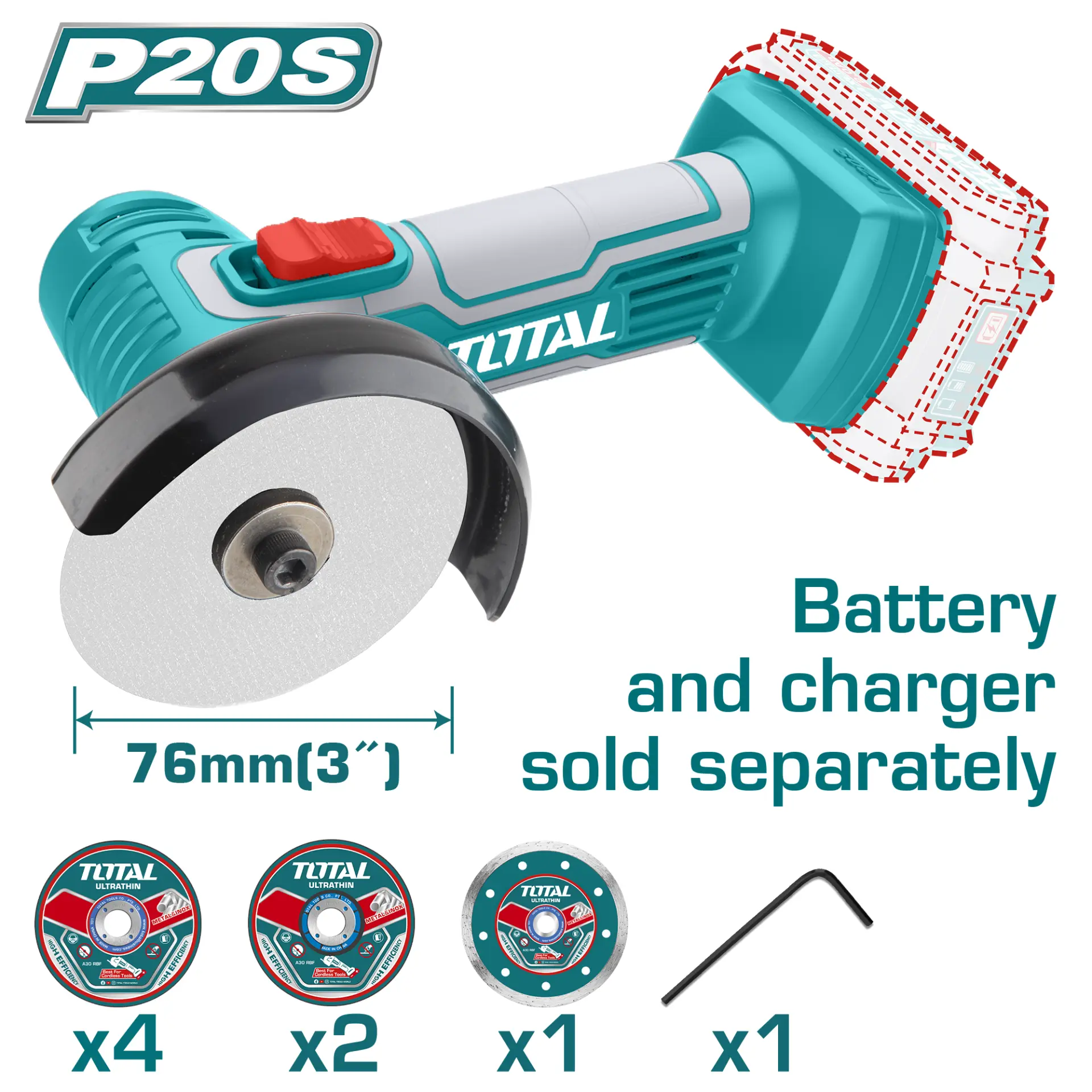 Lithium-Ion mini cut-off tool TAGLI7601