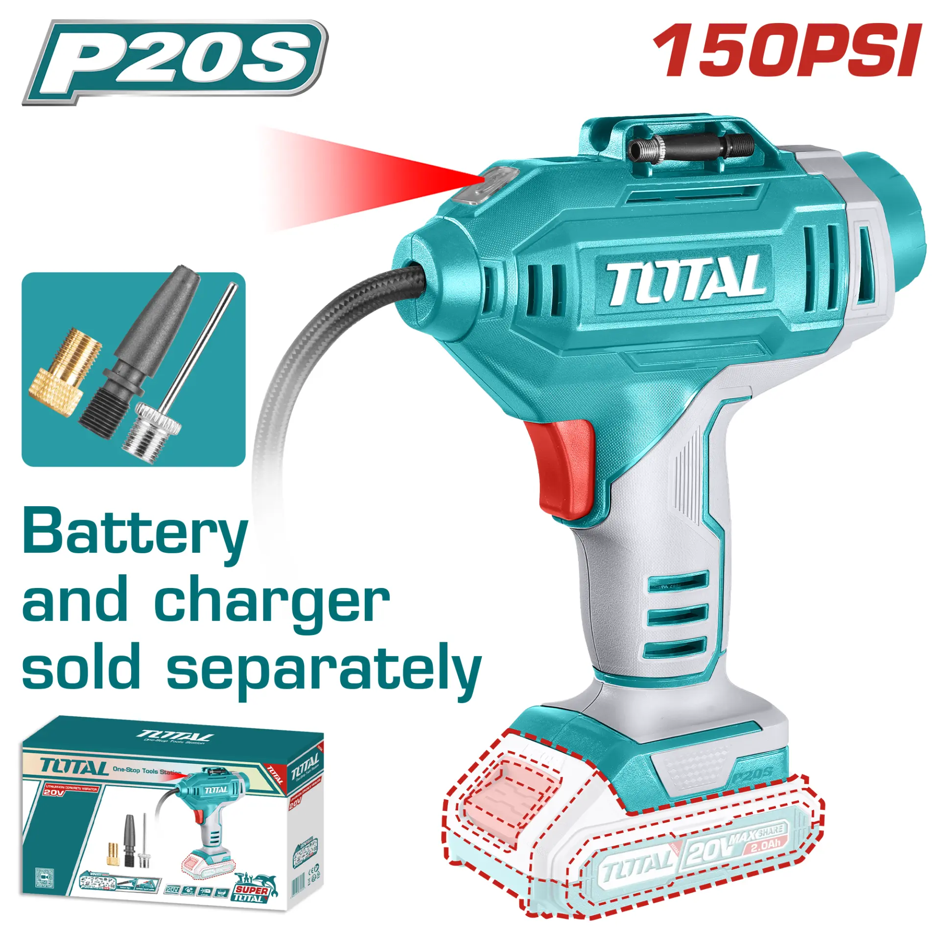 Cordless auto air compressor TACLI2018