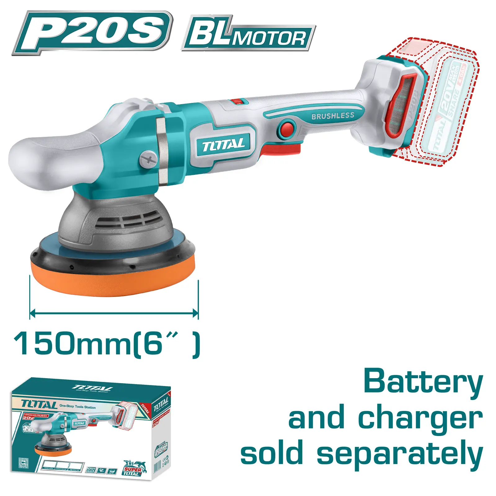 Cordless polisher 20V TAPLI2015