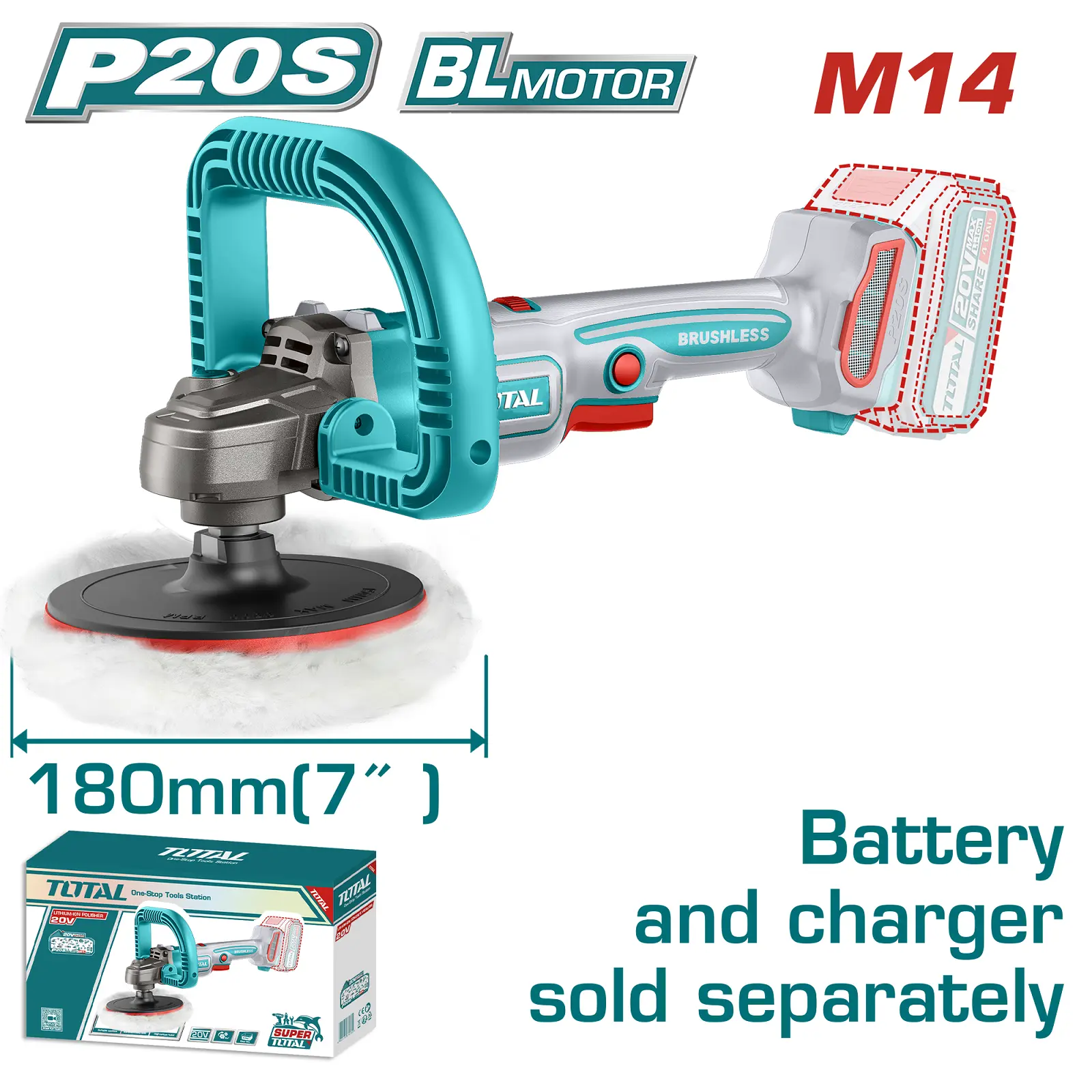 Cordless polisher 20V TAPLI2018