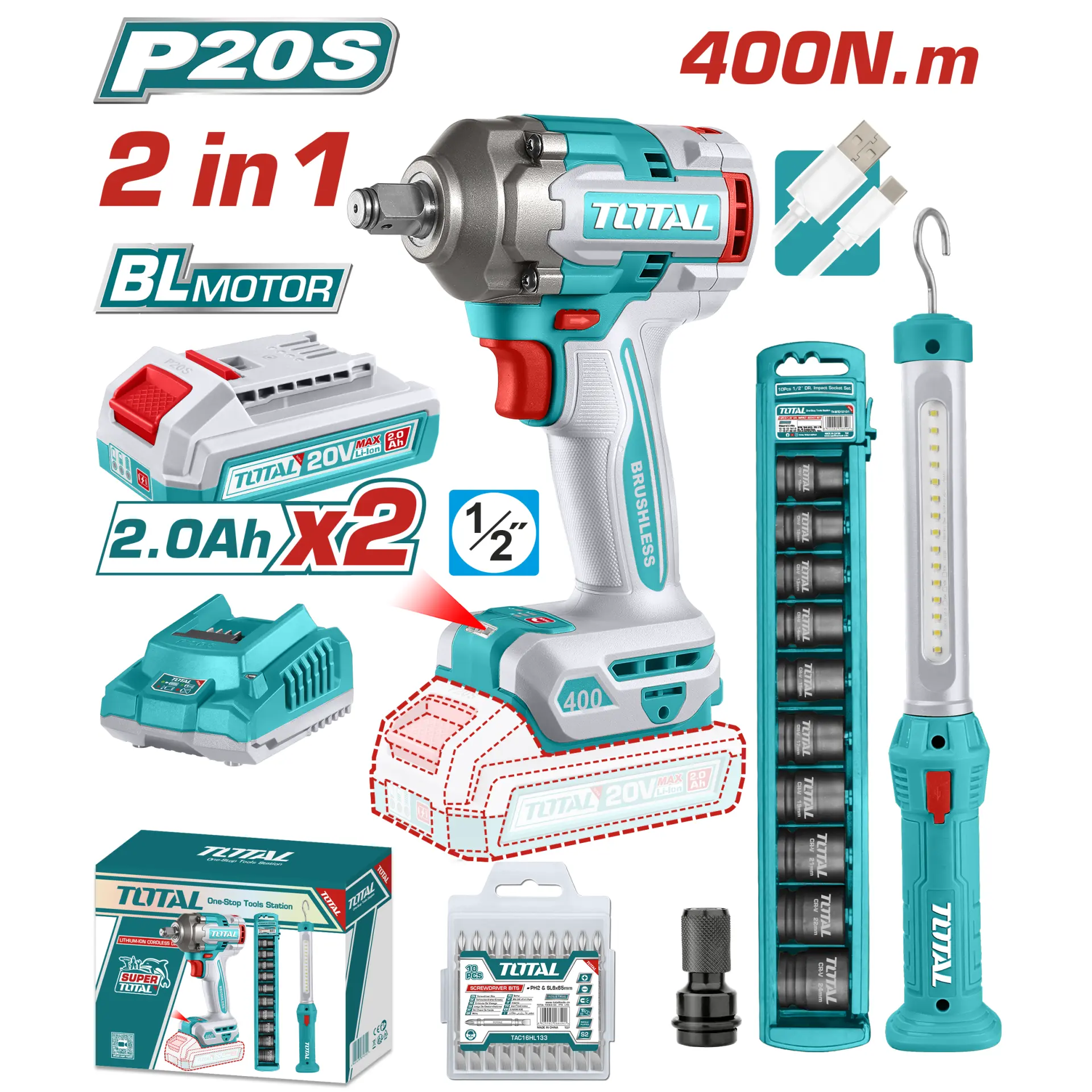 Cordless 2 pcs combo kit TOSLI23048