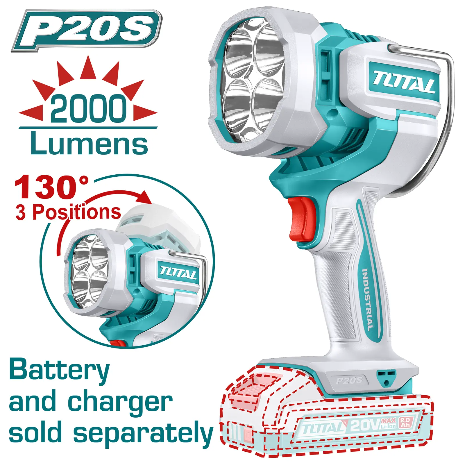Cordless work lamp 20V TWLI2088
