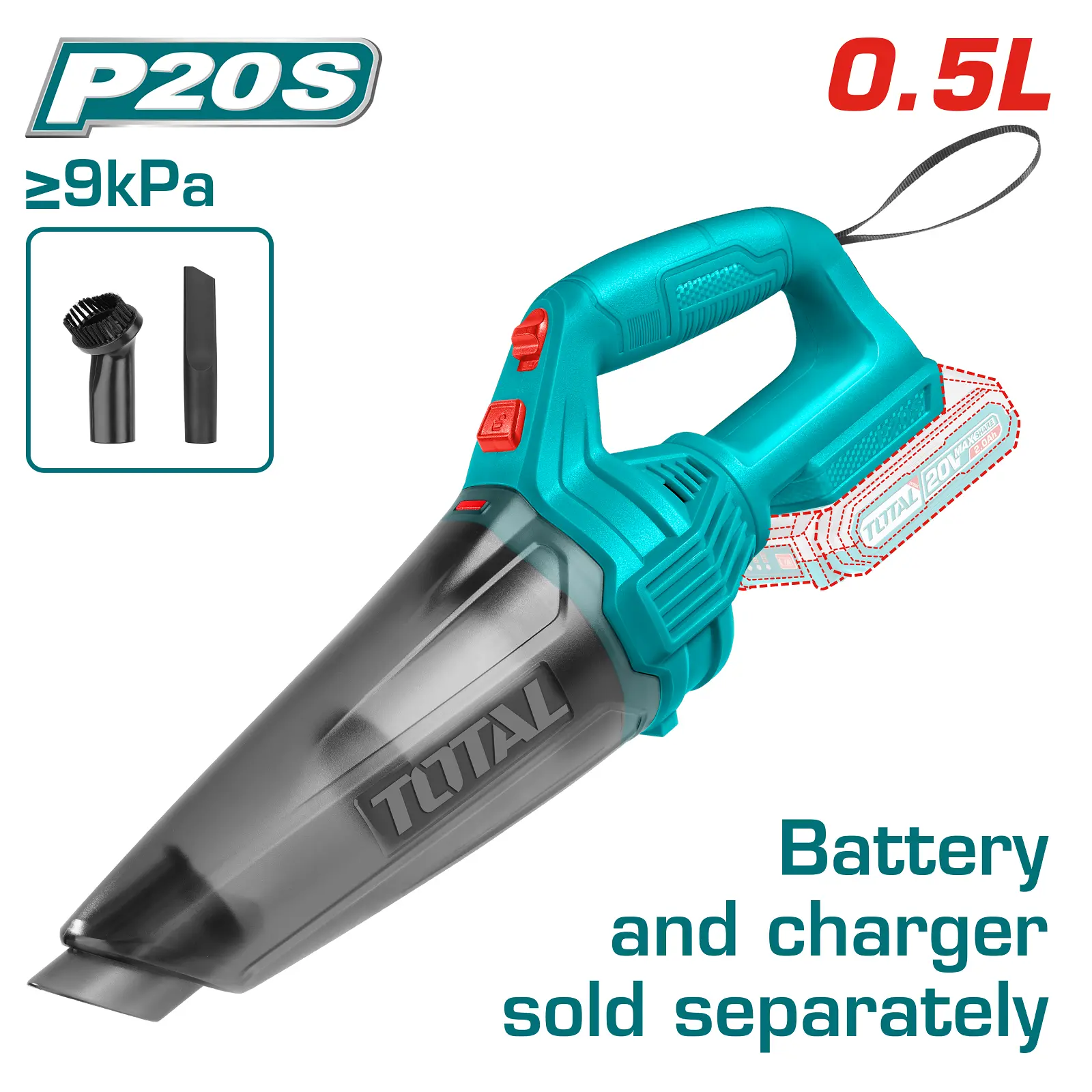 Cordless vacuum cleaner 20V TVLI201261