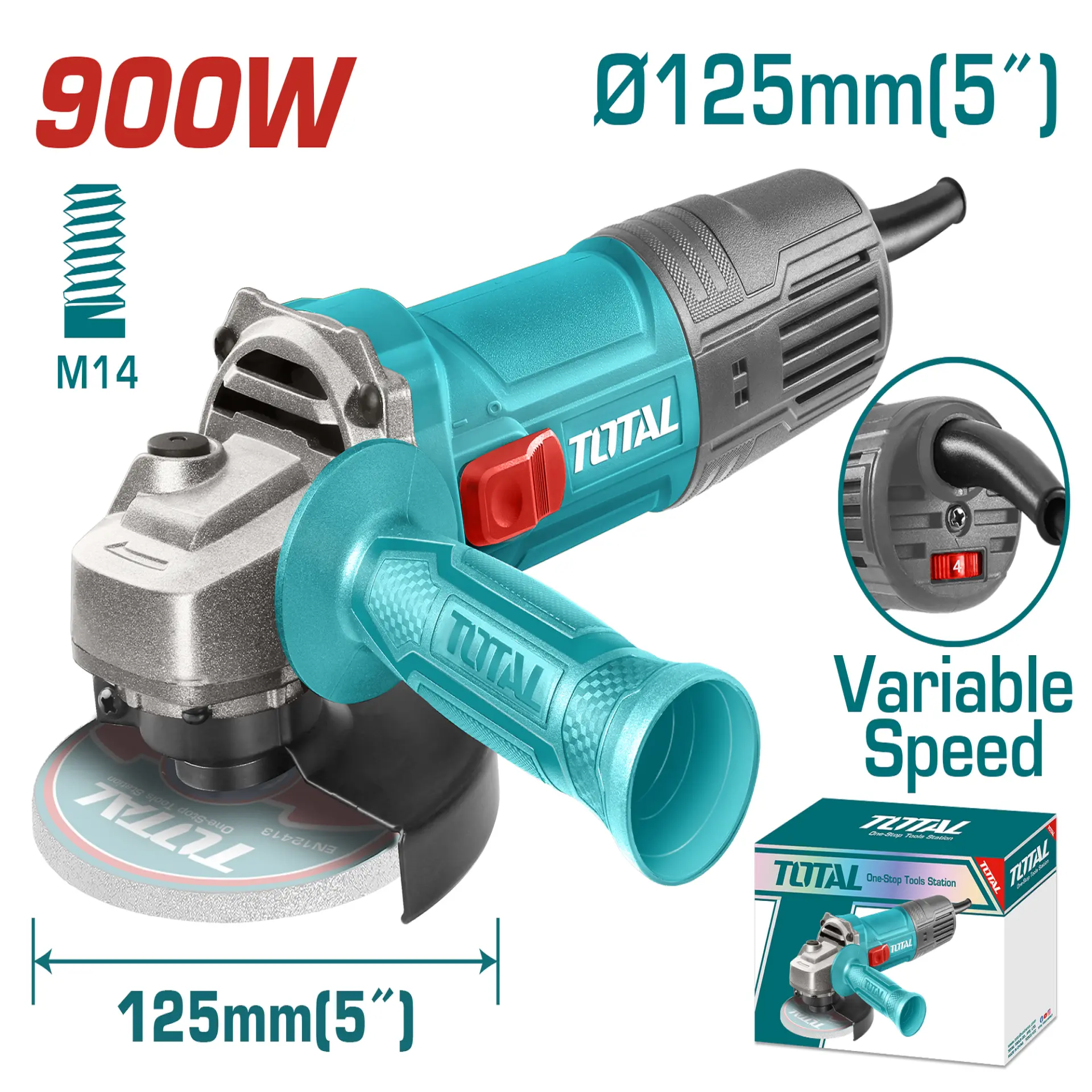 Angle grinder variable speed 900W TG109125565