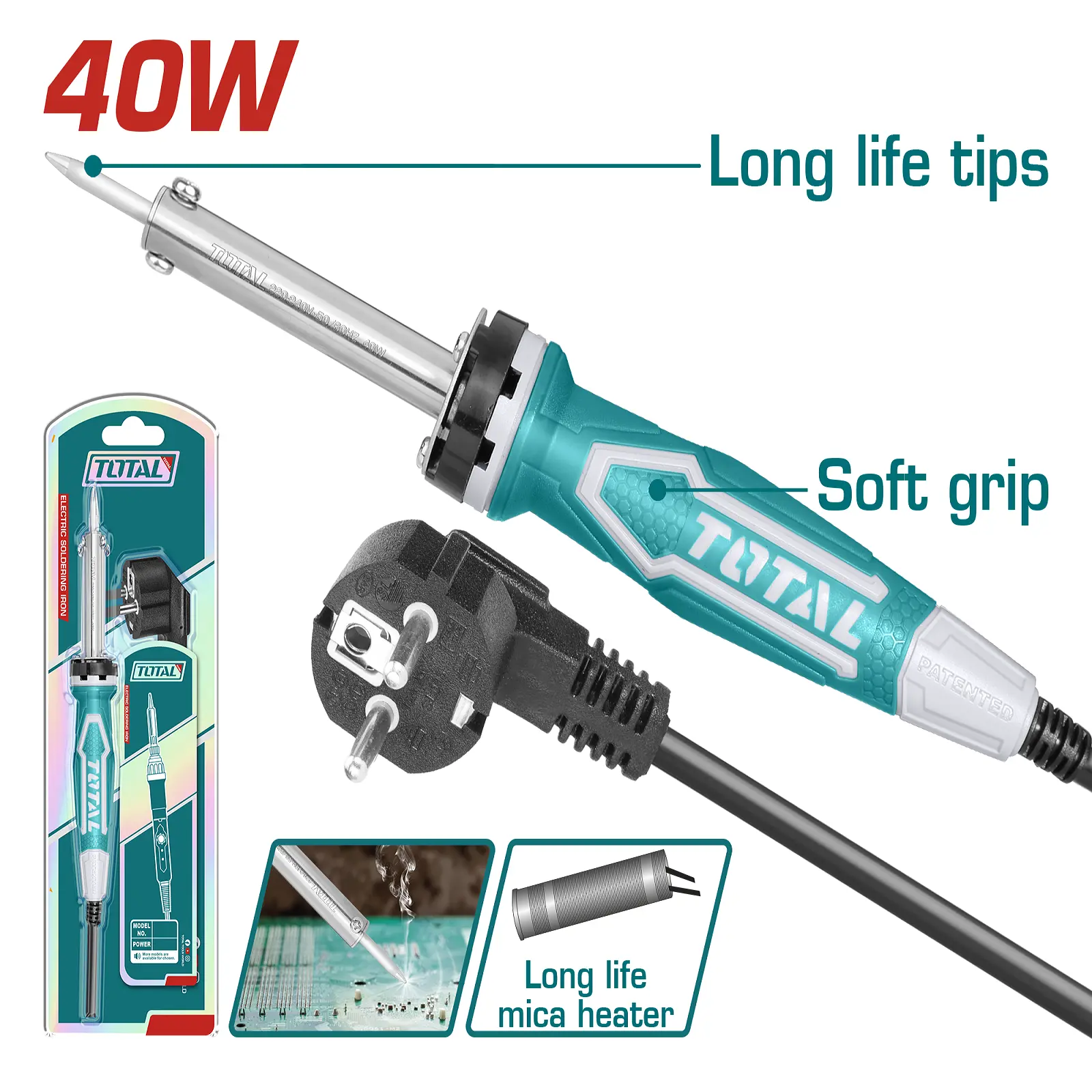 Electric soldering iron 40W TET1406