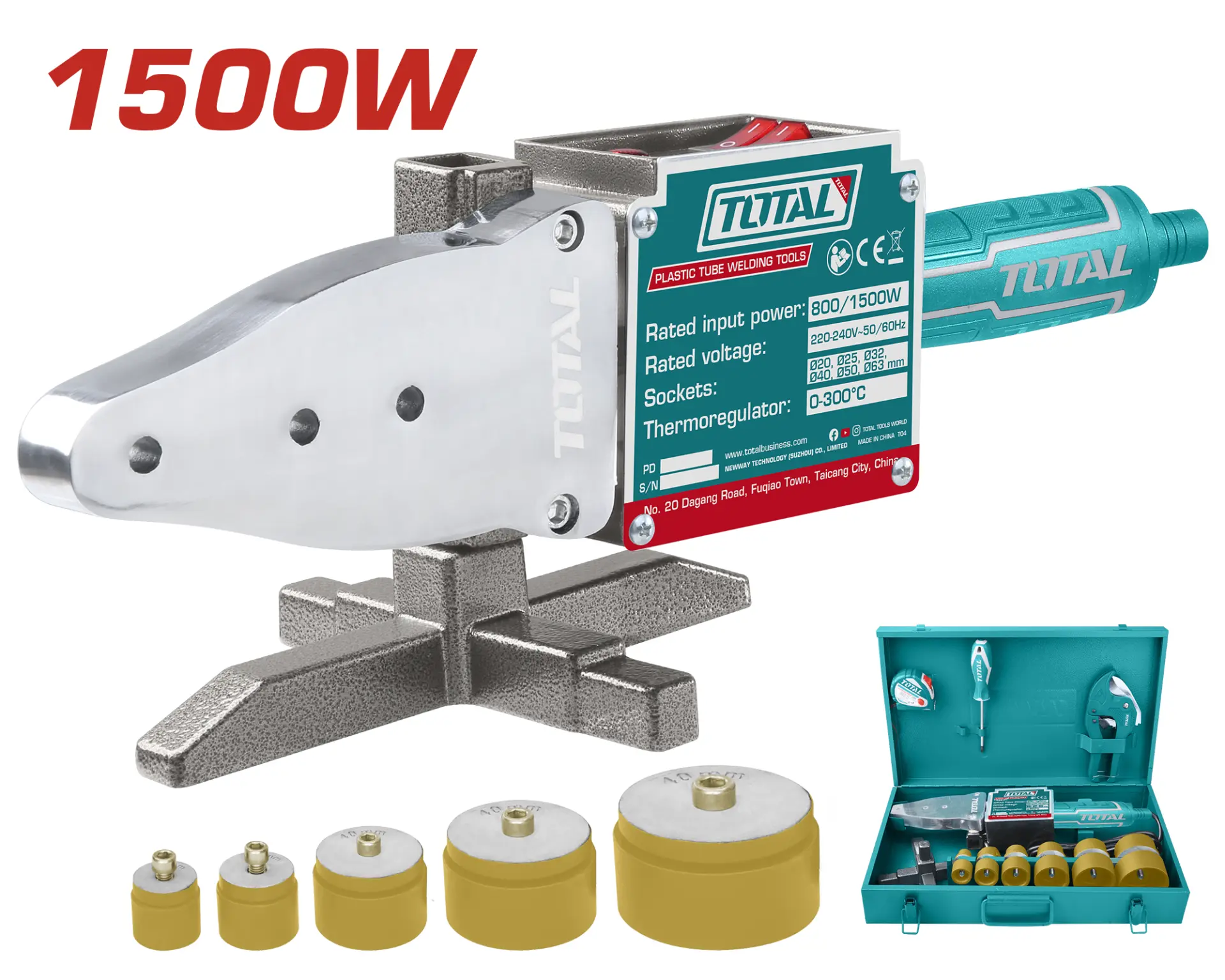 Plastic tube welding tool 1500W TT328151