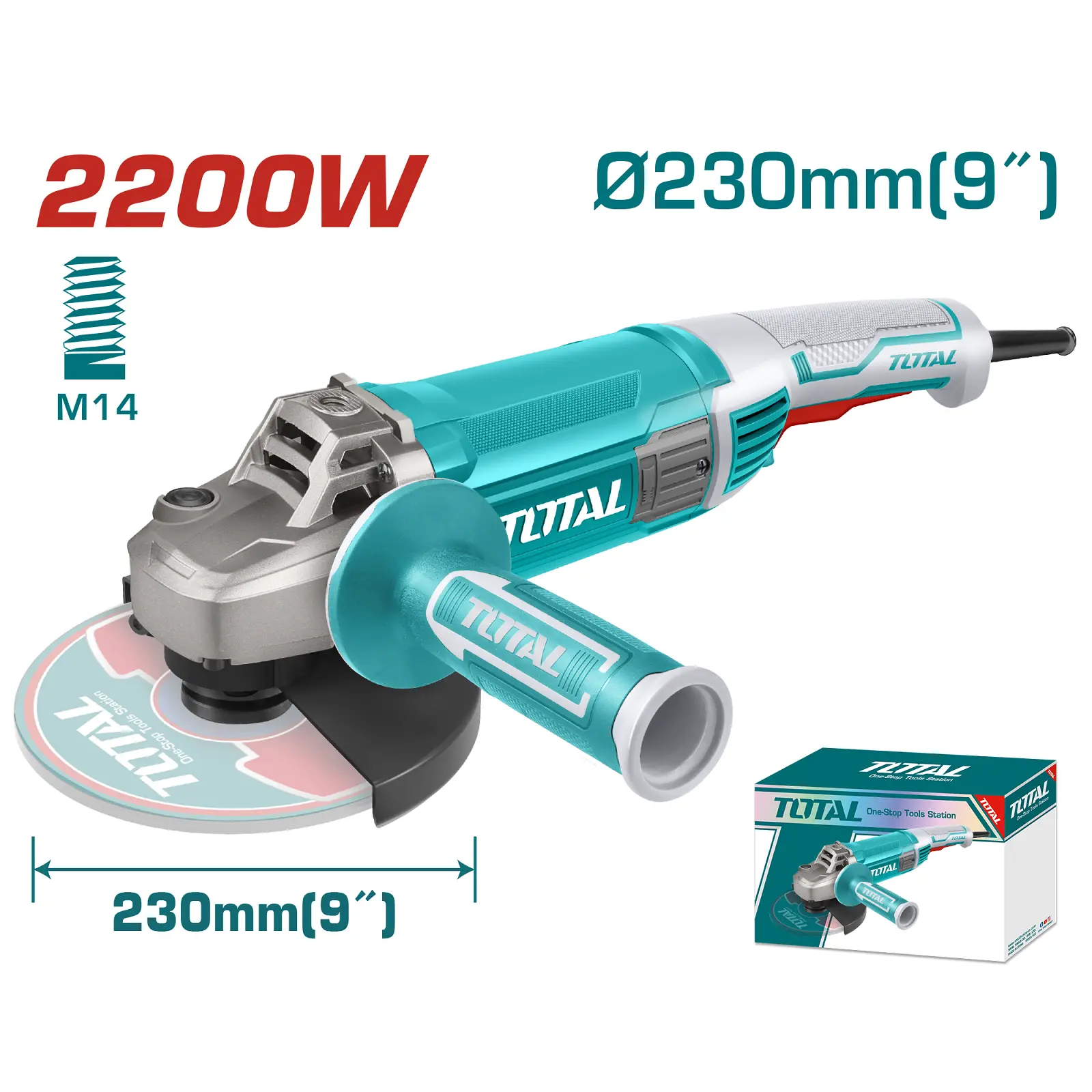 Angle grinder 2200W TG12223026