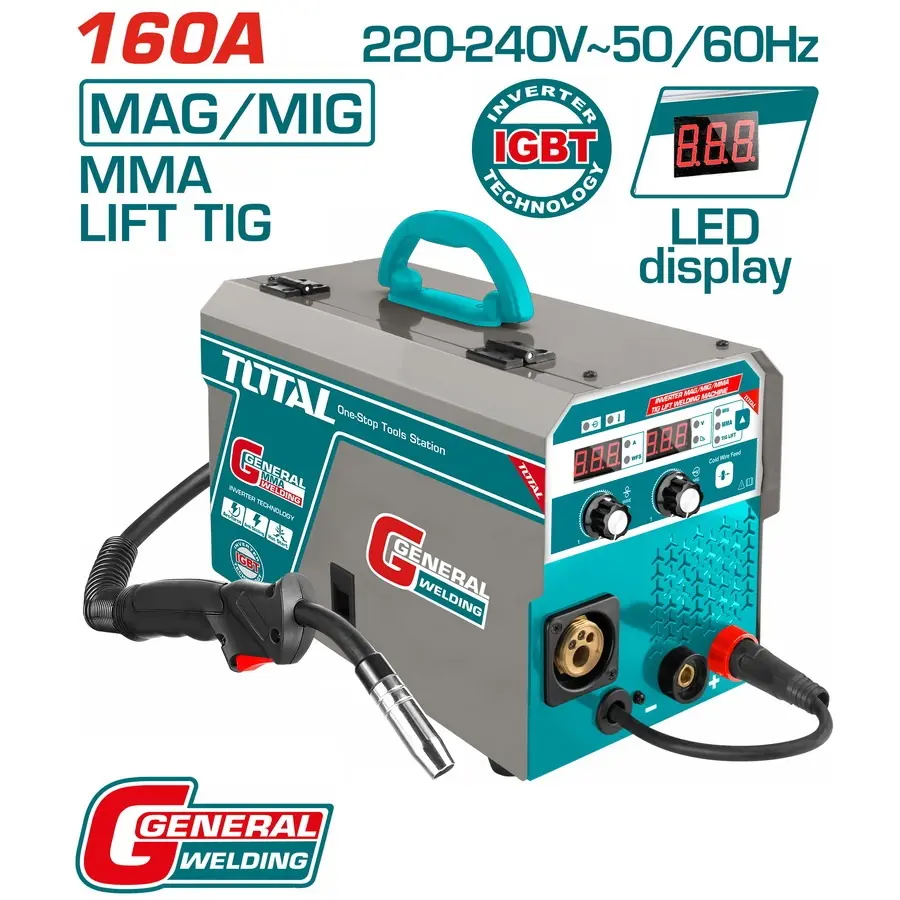 Inverter MAG/MIG/MMA/TIG Lift welding machine TMGT1601
