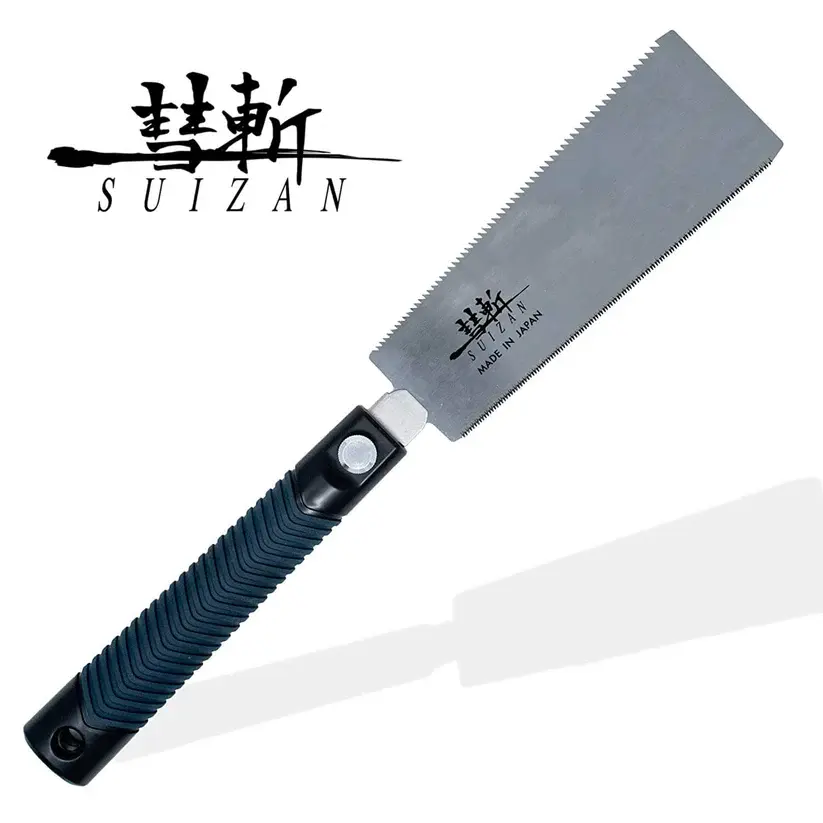 SUIZAN Japanese Ryoba Pull Saw 7 inch Double Edge Hand Saw JS009