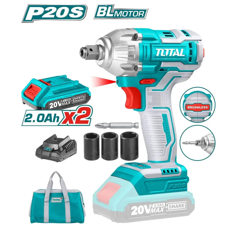 Cordless impact driver&wrench 20V TIWLI20208