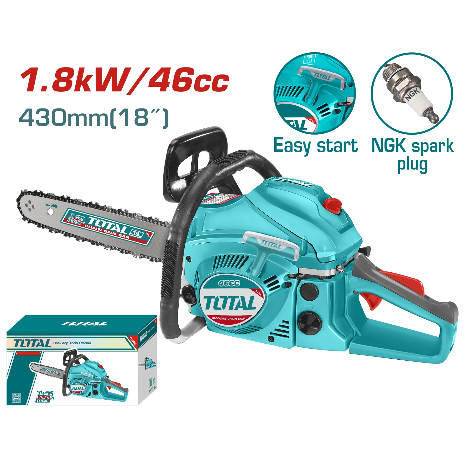 Gasoline chain saw 18inch TG5451811