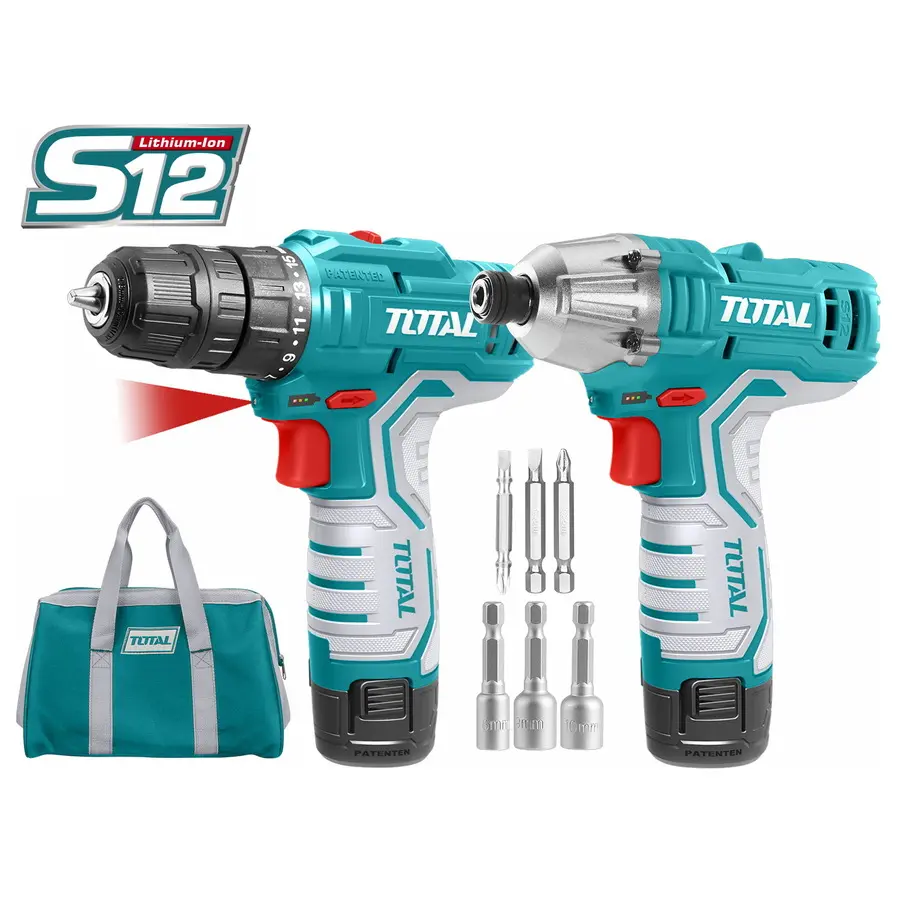 Lithium-ion cordless 2 pcs combo kit 12V TKLI1201