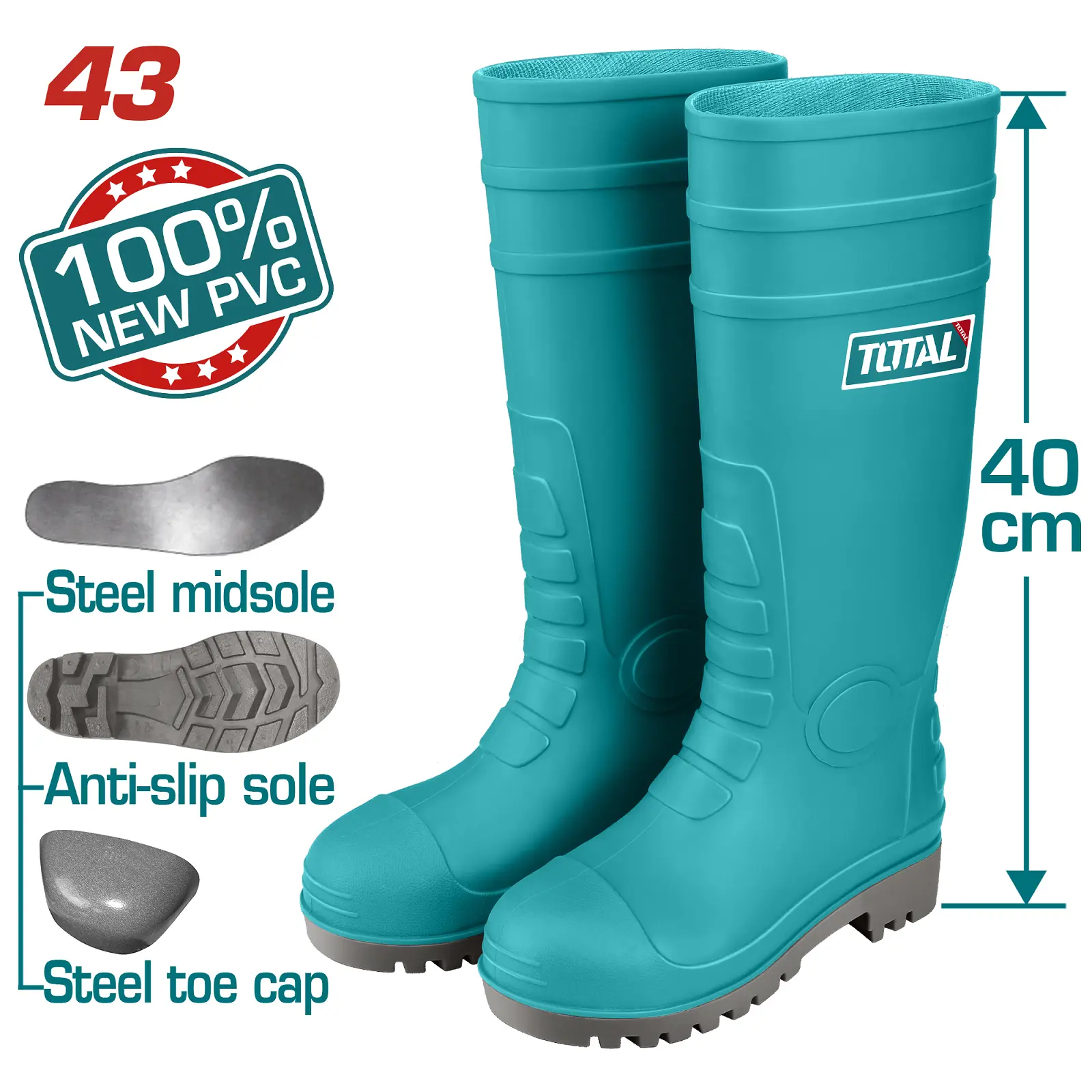 Safety boots size 43 TSP302S1P.43