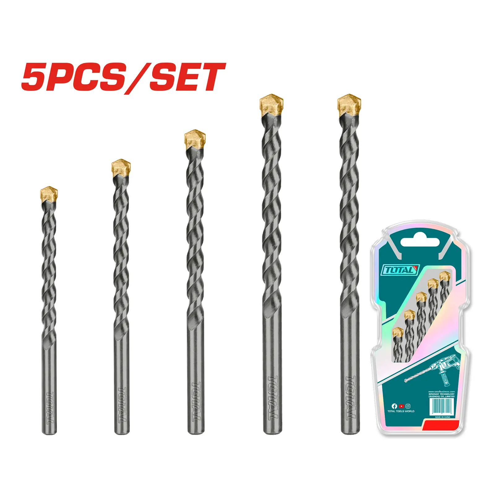 Masonry drill bits 5PCS set TACSD5055