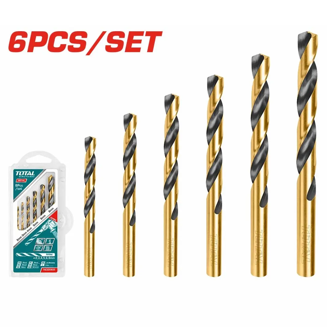 HSS twist drill bits 6pcs set TACSD0605