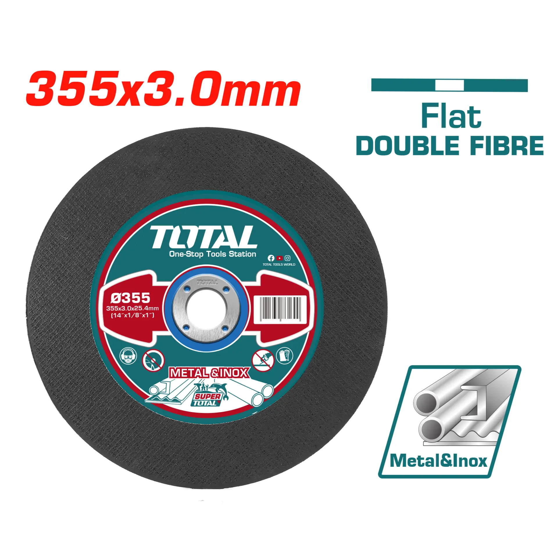 Abrasive metal cutting disc 355mm TAC2213551