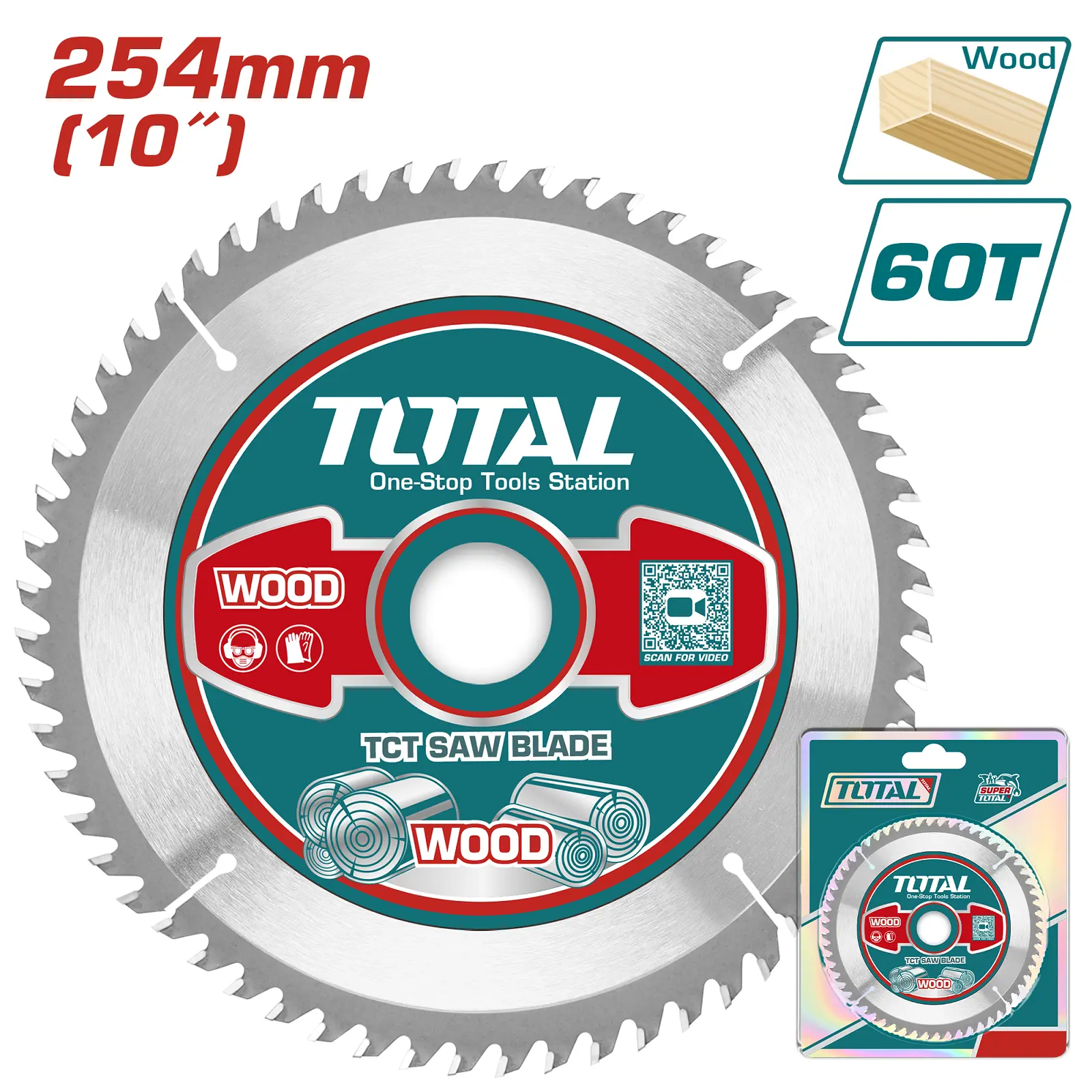 TCT saw blade 254mm 60T TAC231723