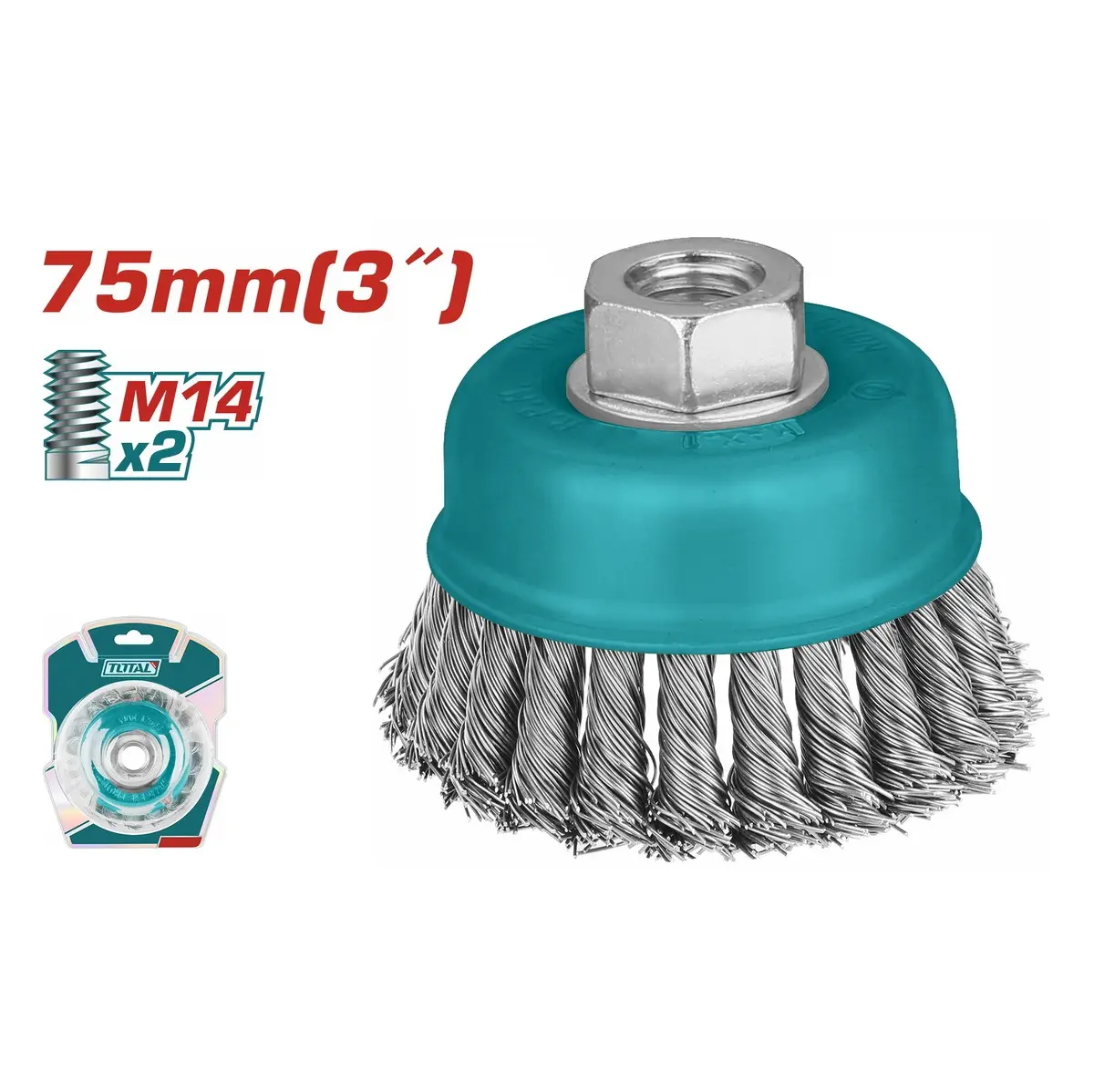 Wire cup brush 75mm TAC32031