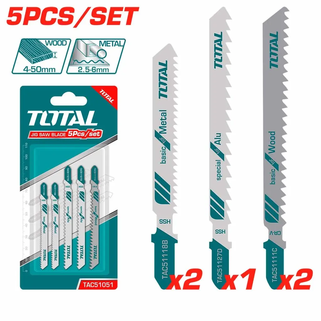 Jig saw blade 5pcs set TAC51051