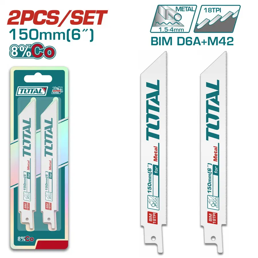 Reciprocating saw blades for metal 2pcs TAC52922EF