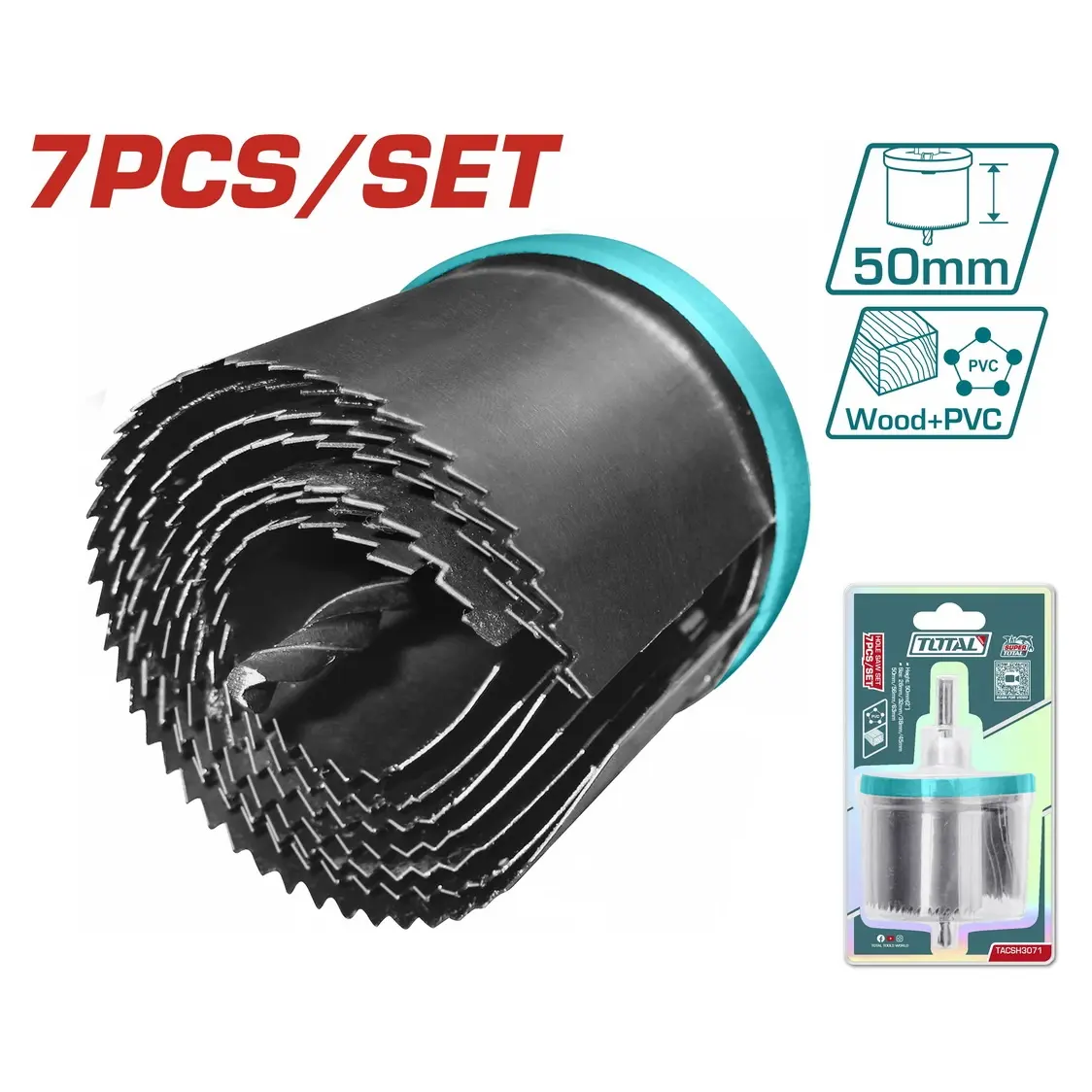 Hole saw 7pcs set TACSH3071