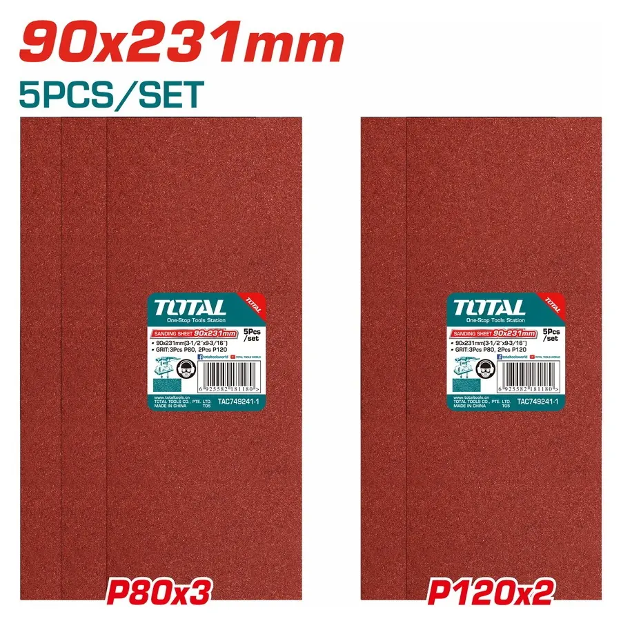 Sanding sheet 5pcs set TAC749241-1