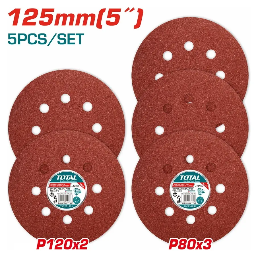 Sanding sheet for random orbit sander 125mm TAC731251