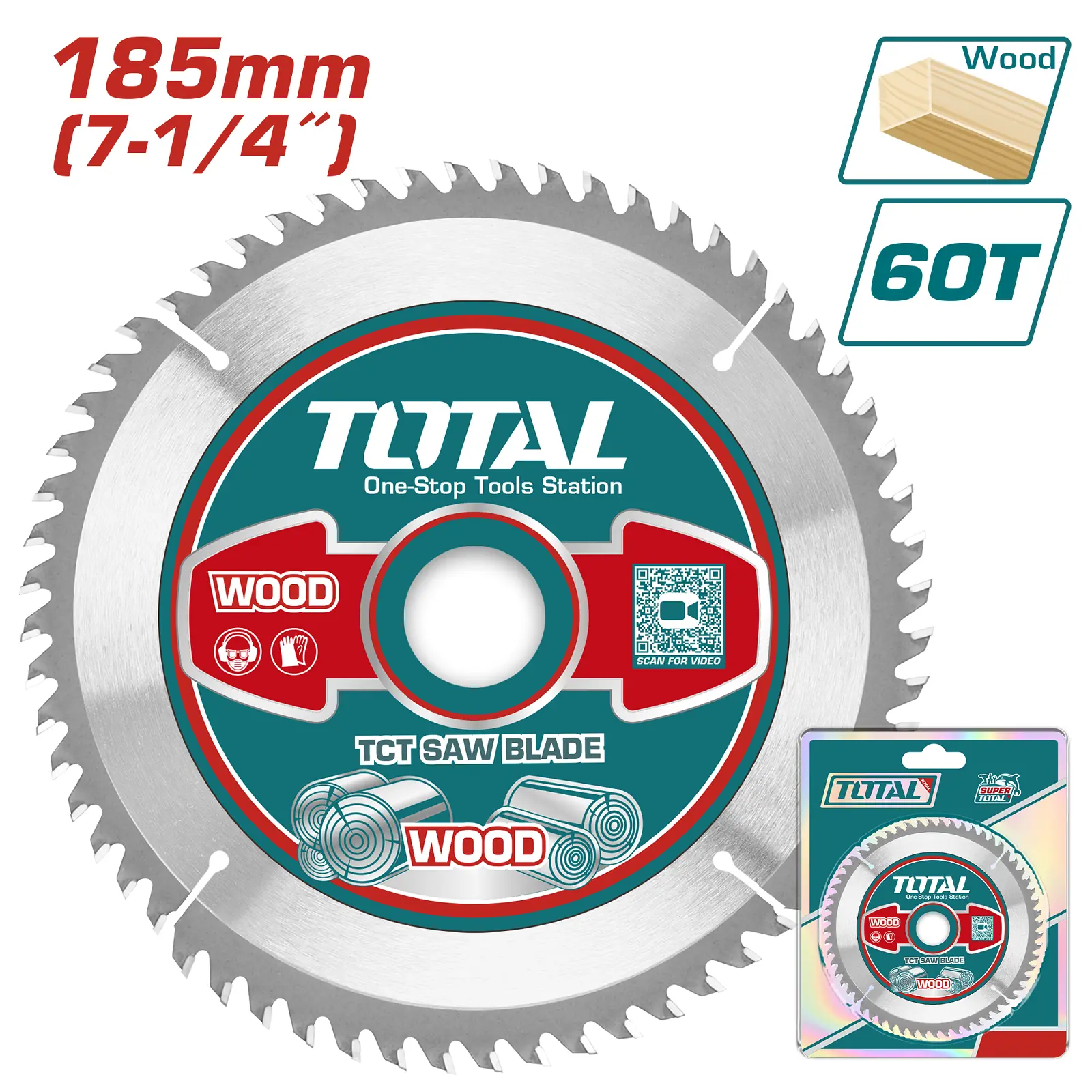 TCT saw blade 185mm 60T TAC231413
