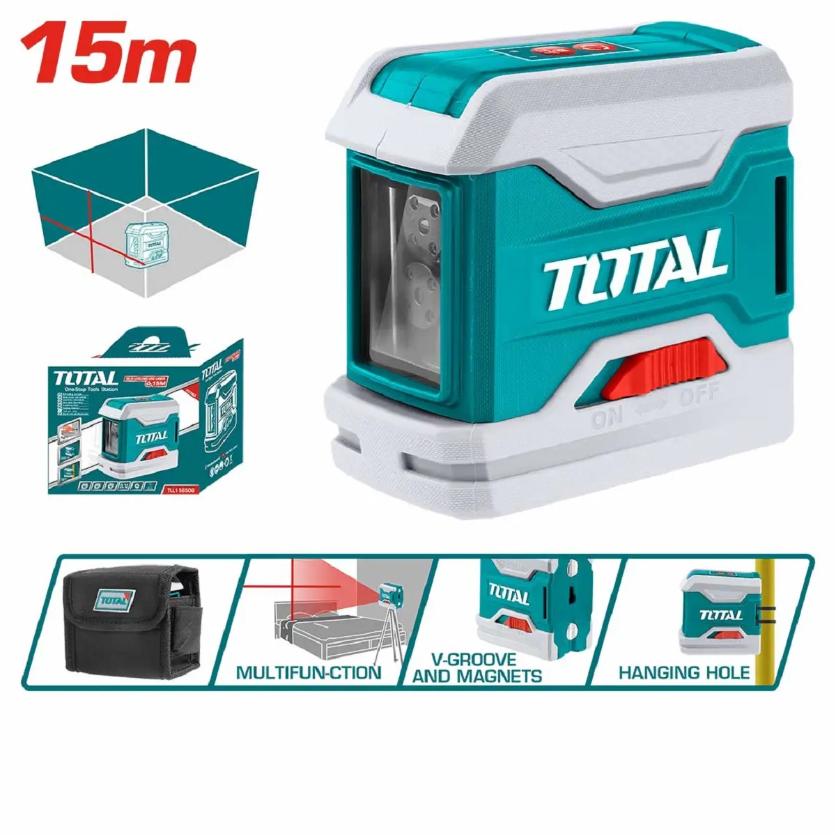 Self-leveling line laser 15mtr TLL156506