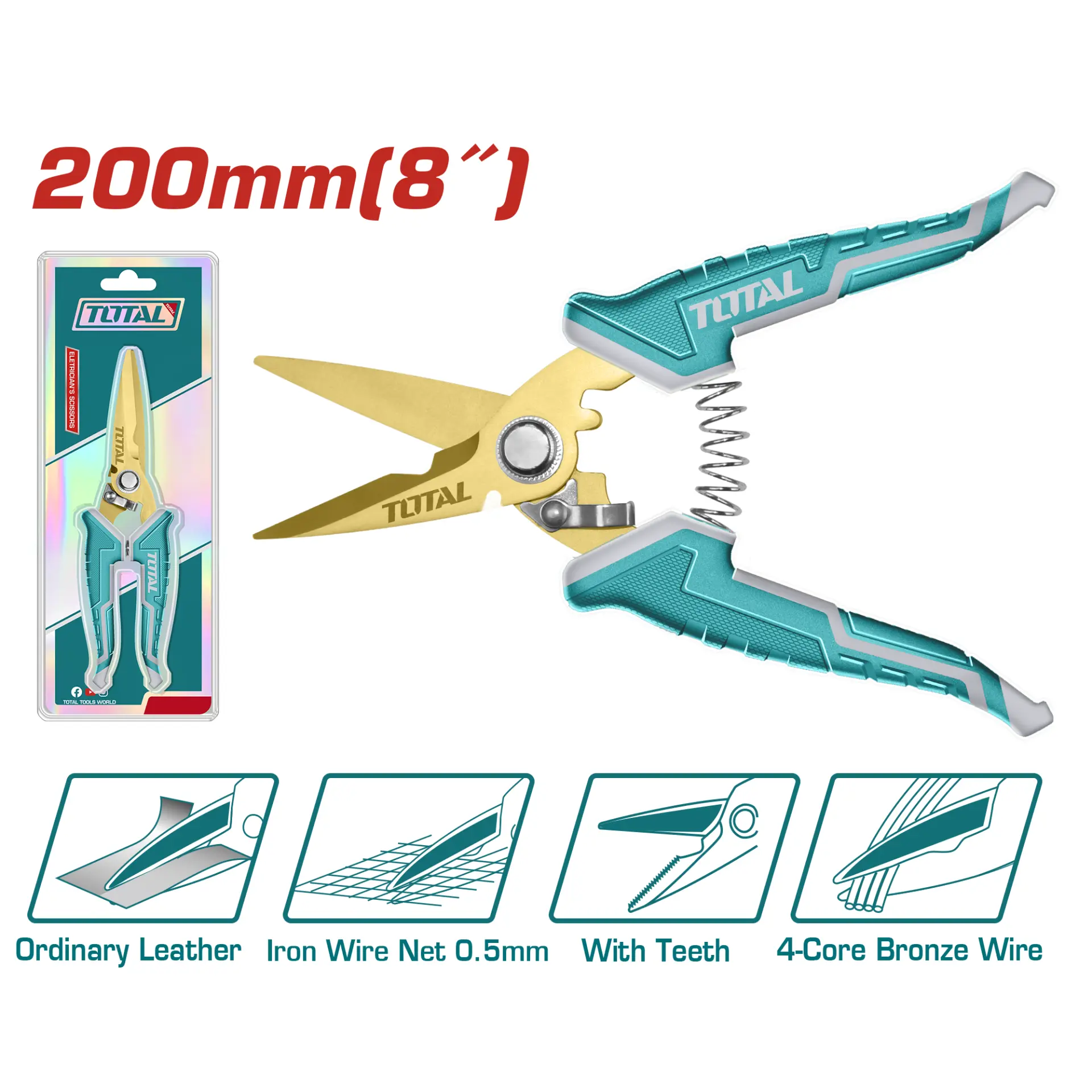 Electrician's scissors 200mm THT118871