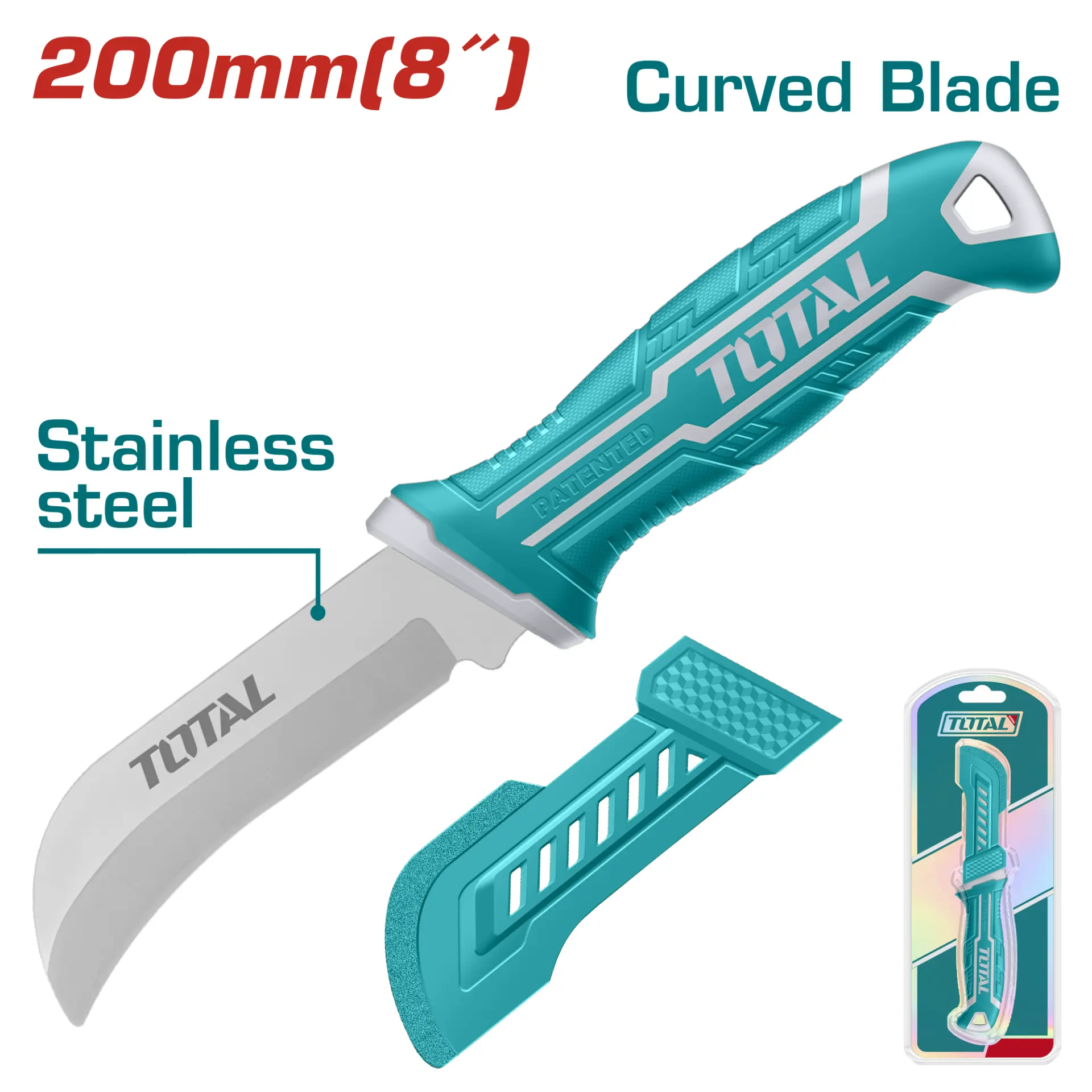 Cable stripping knife curved THT51882