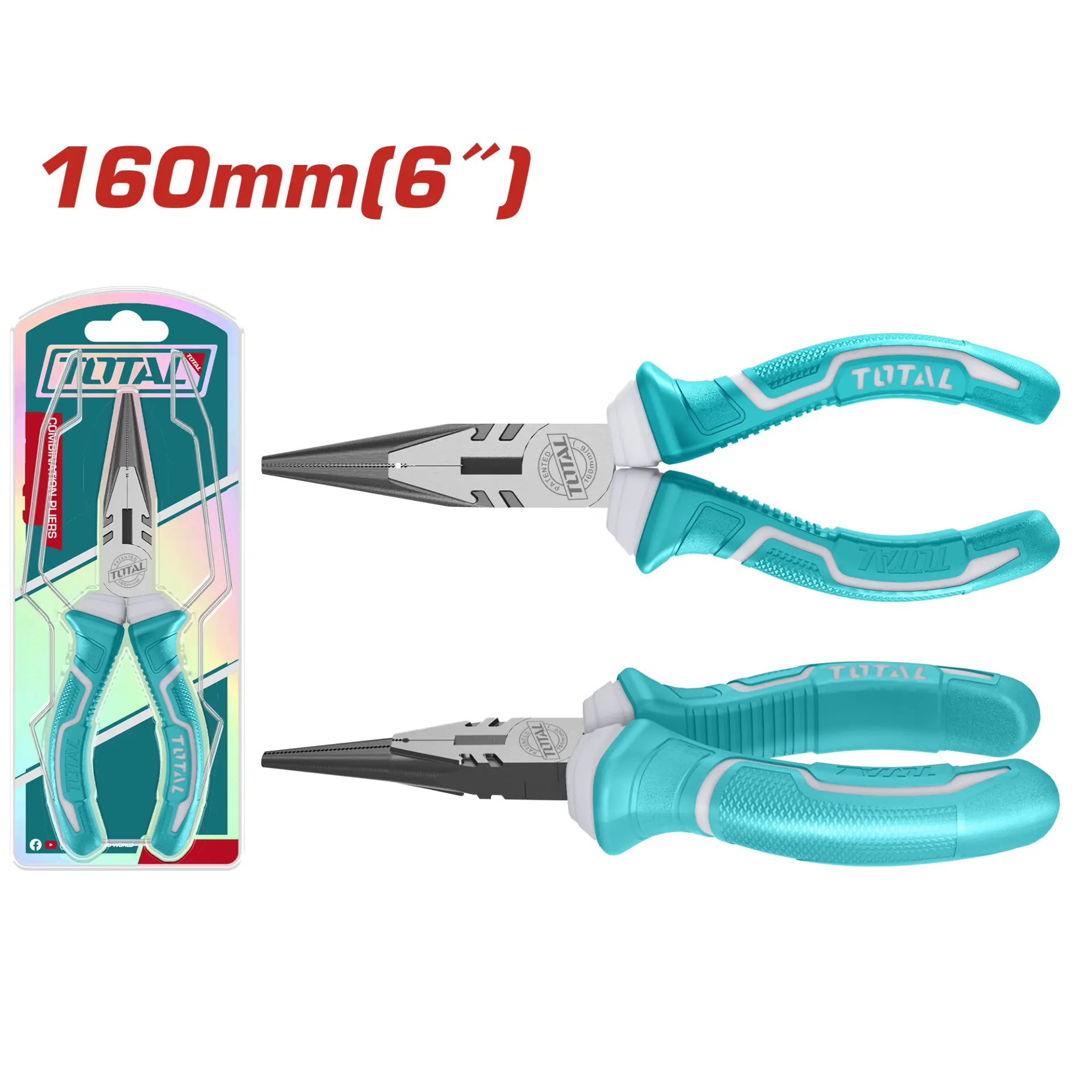 Long nose pliers 160mm THT120606P