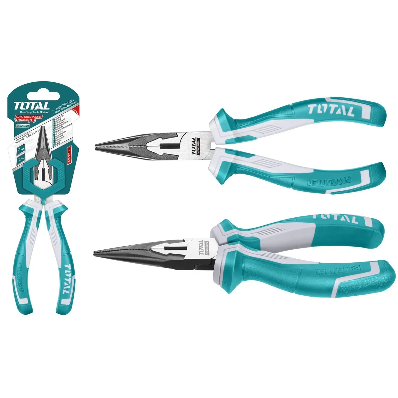 Long nose pliers CRV 160mm THT220606