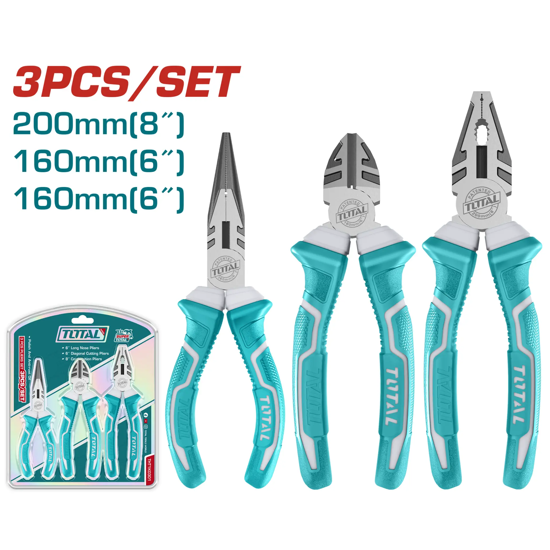 3pcs Pliers set THT1K0301