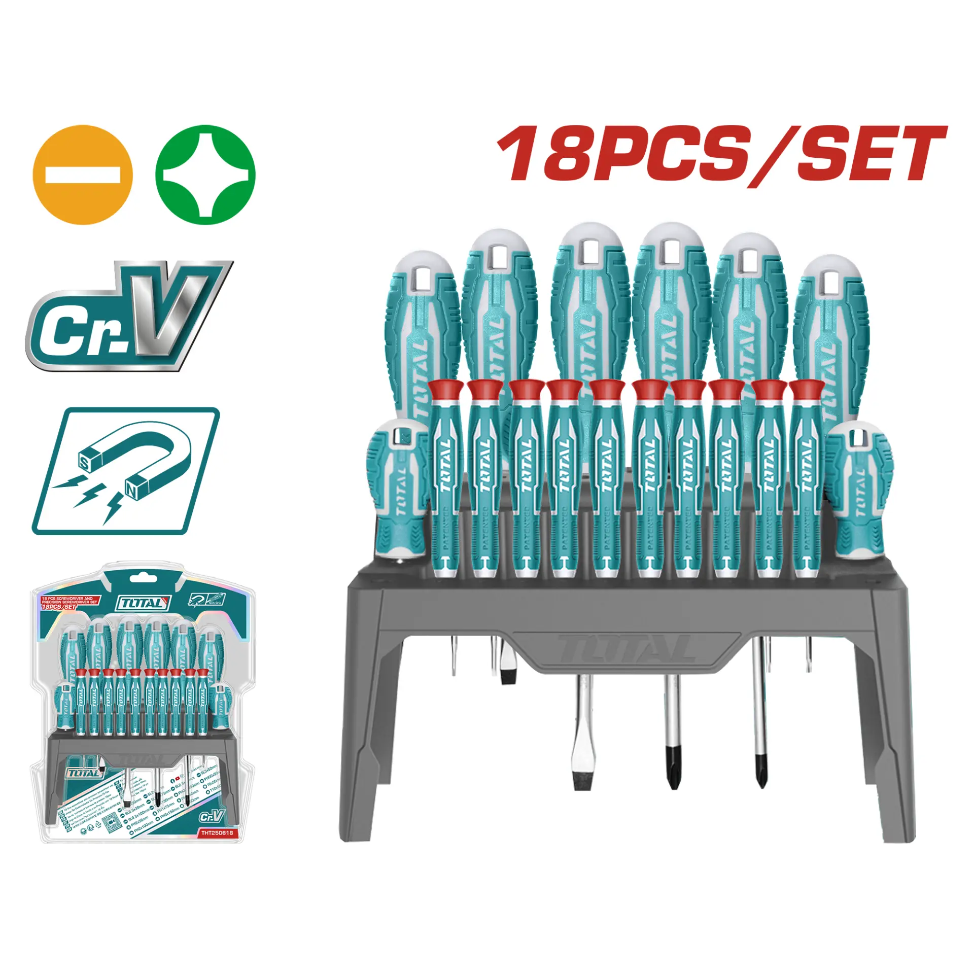 18 Pcs screwdriver and precision screwdriver set THT250618