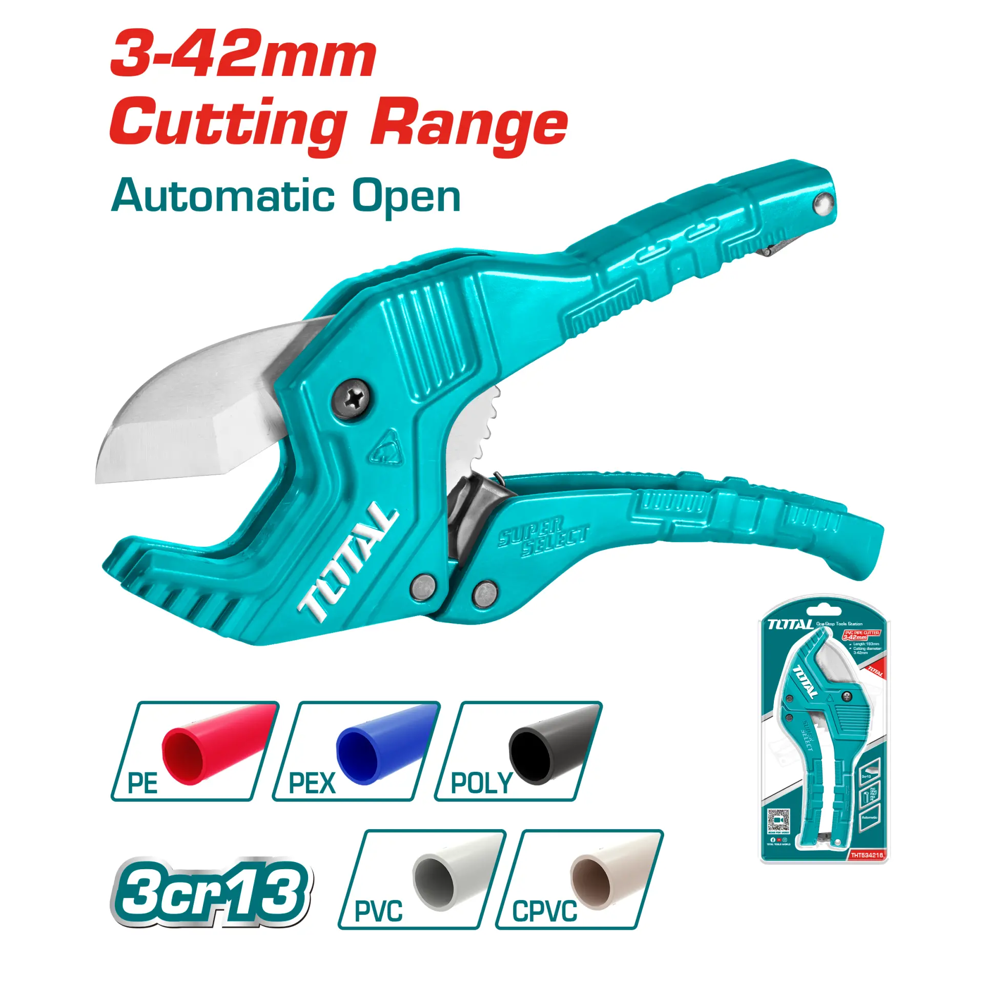 PVC pipe cutter 193mm THT534216