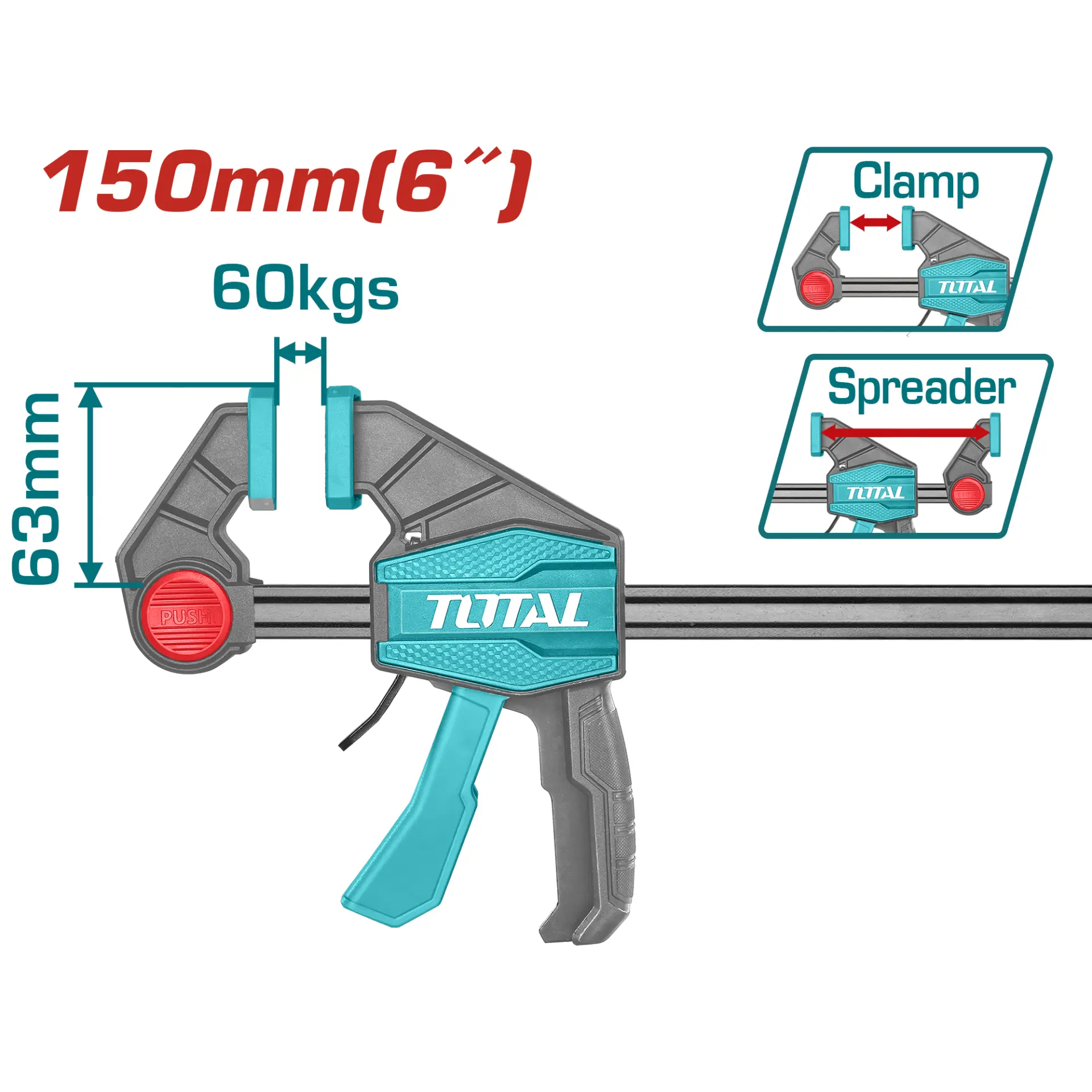 Quick bar clamps 6" THT1340601