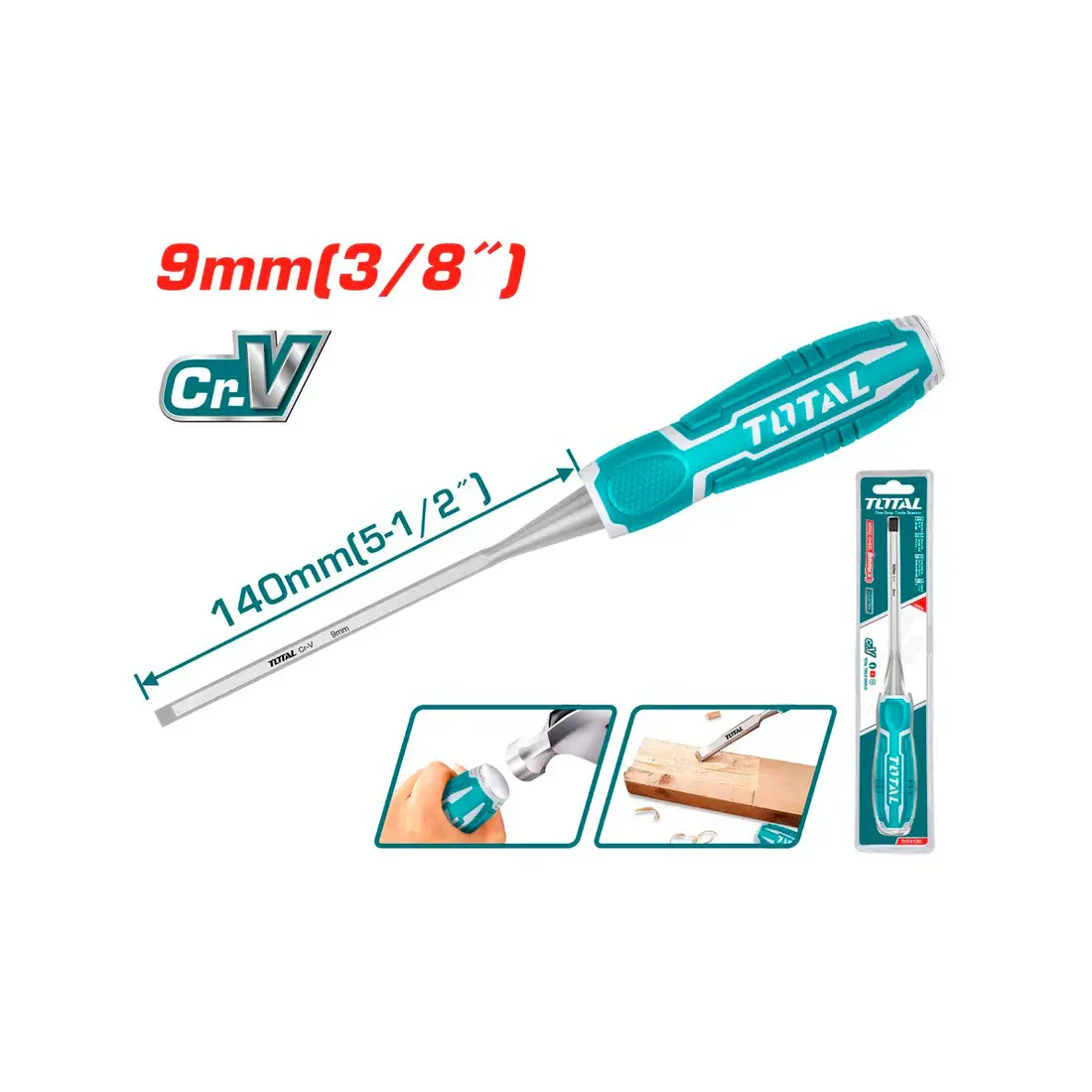 Wood chisel 9mm THT4196
